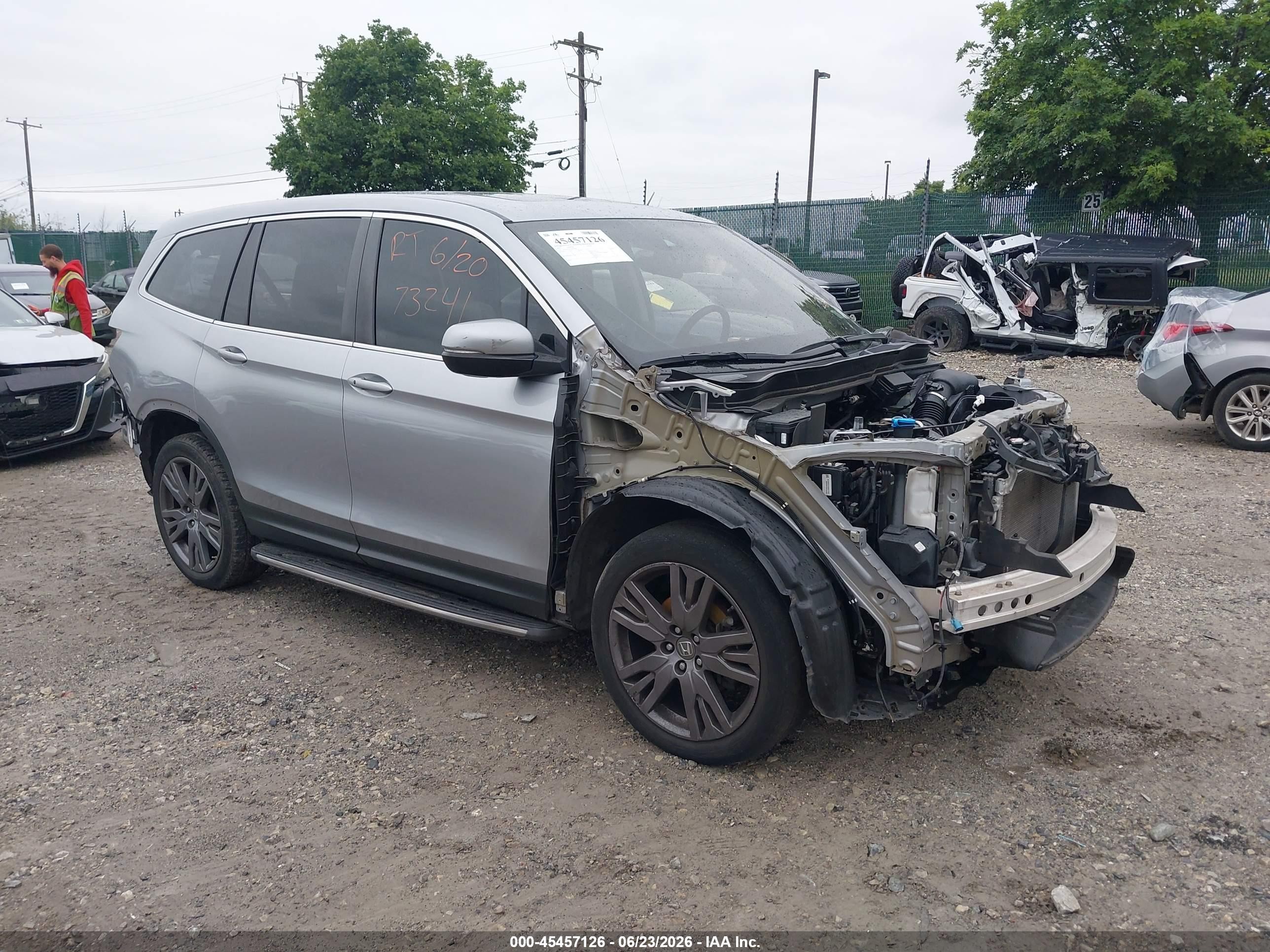 2019 Honda Pilot EX-L, VIN 5FNYF6H58KB019498 — Theft recovery
