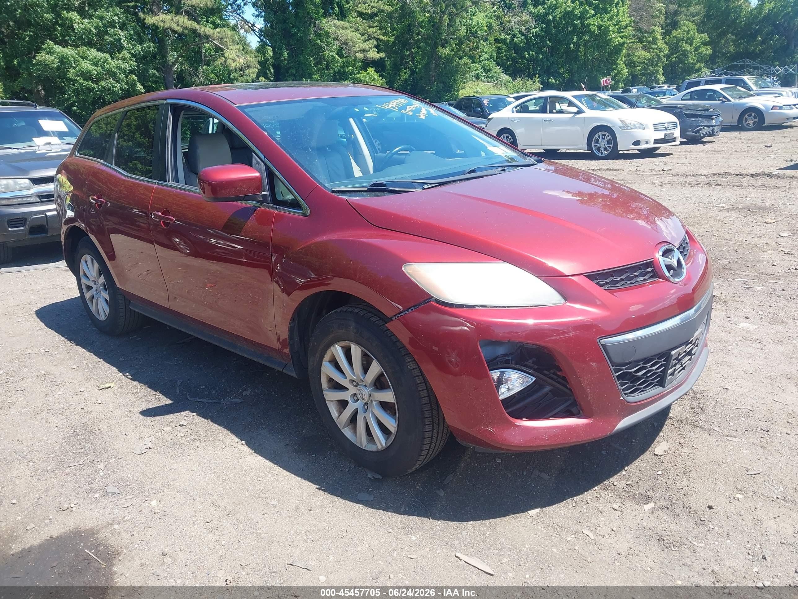 2012 Mazda CX-7 i Touring, VIN JM3ER2C54C0419110 — Перед