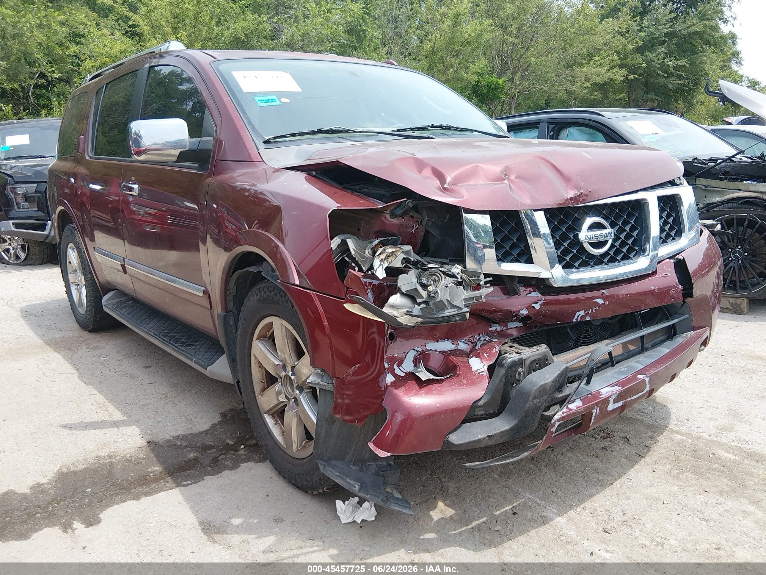 2011 Nissan Armada SL, VIN 5N1BA0ND2BN606418 — Front end