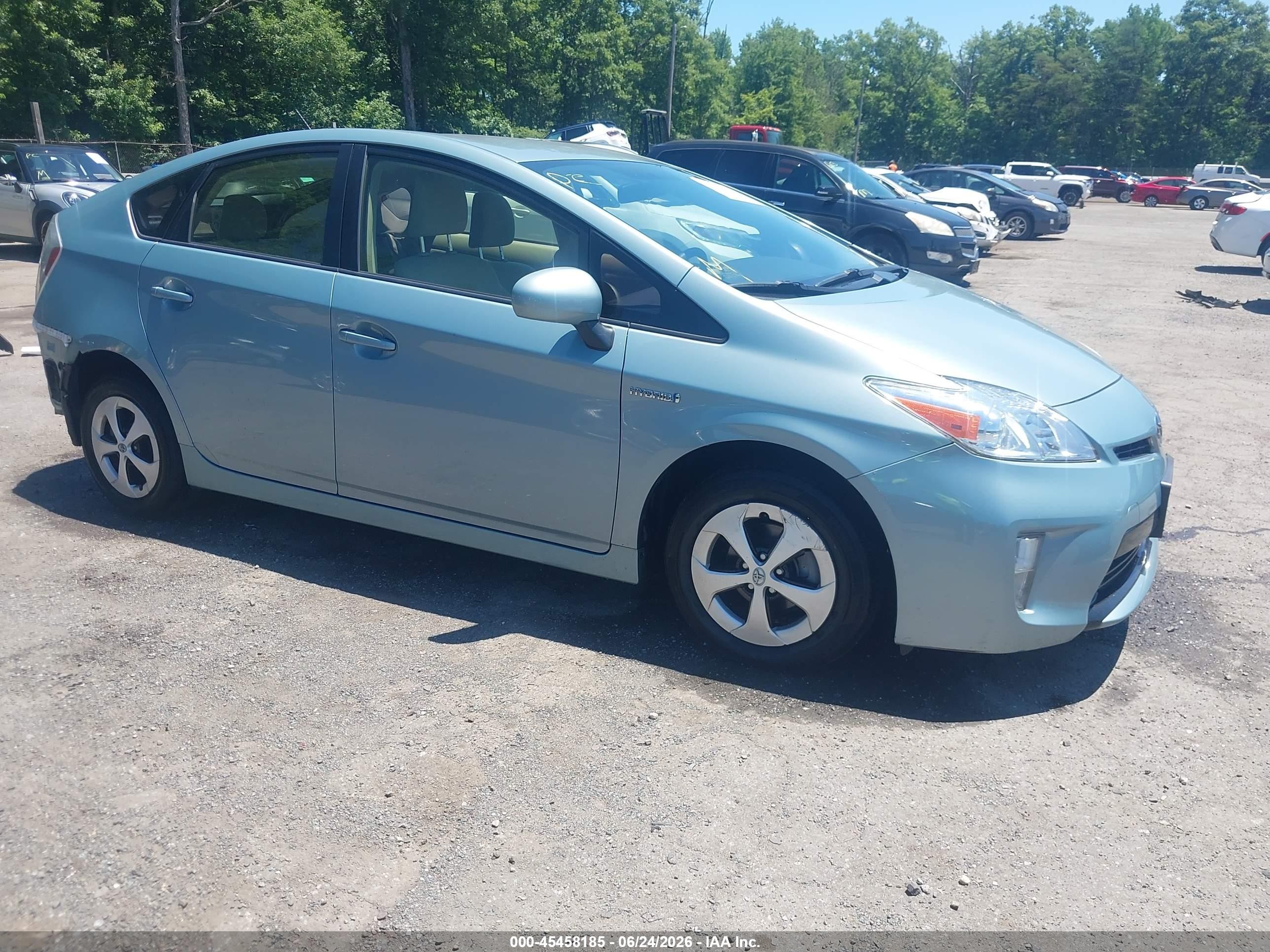 2015 Toyota Prius Four, VIN JTDKN3DUXF1887361 — Rear end