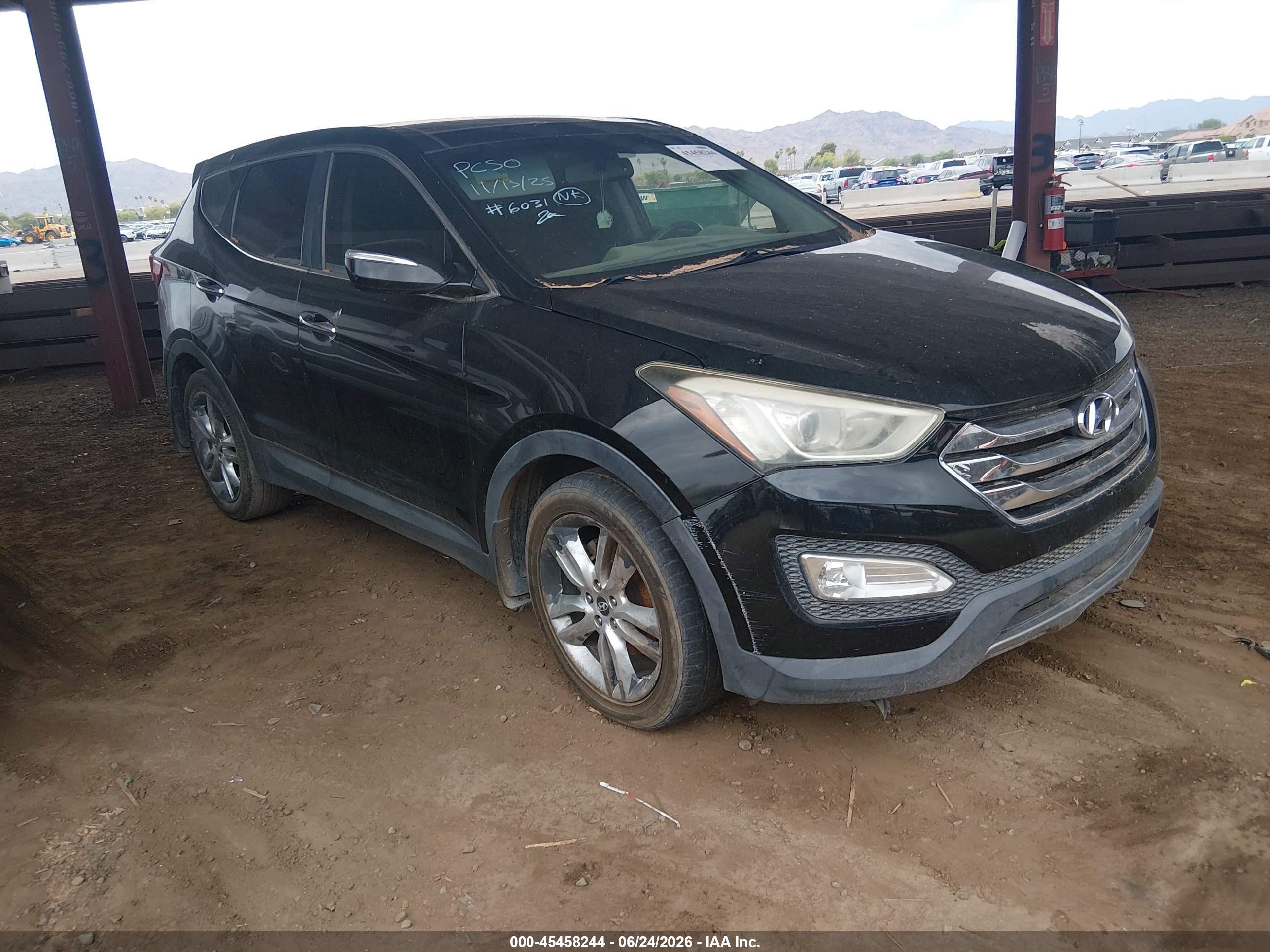 2013 Hyundai Santa Fe Sport, VIN 5XYZW3LA4DG066031 — Front end