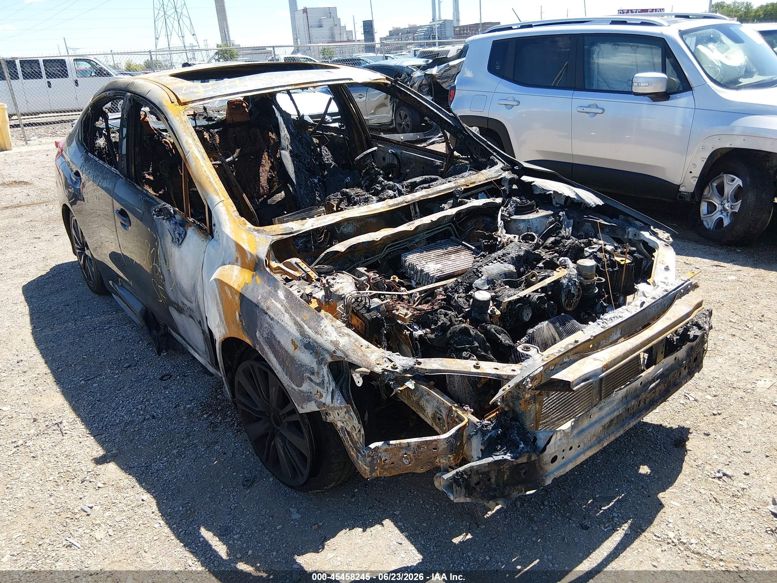 2015 Subaru WRX Limited, VIN JF1VA1J68F8824355 — Burn