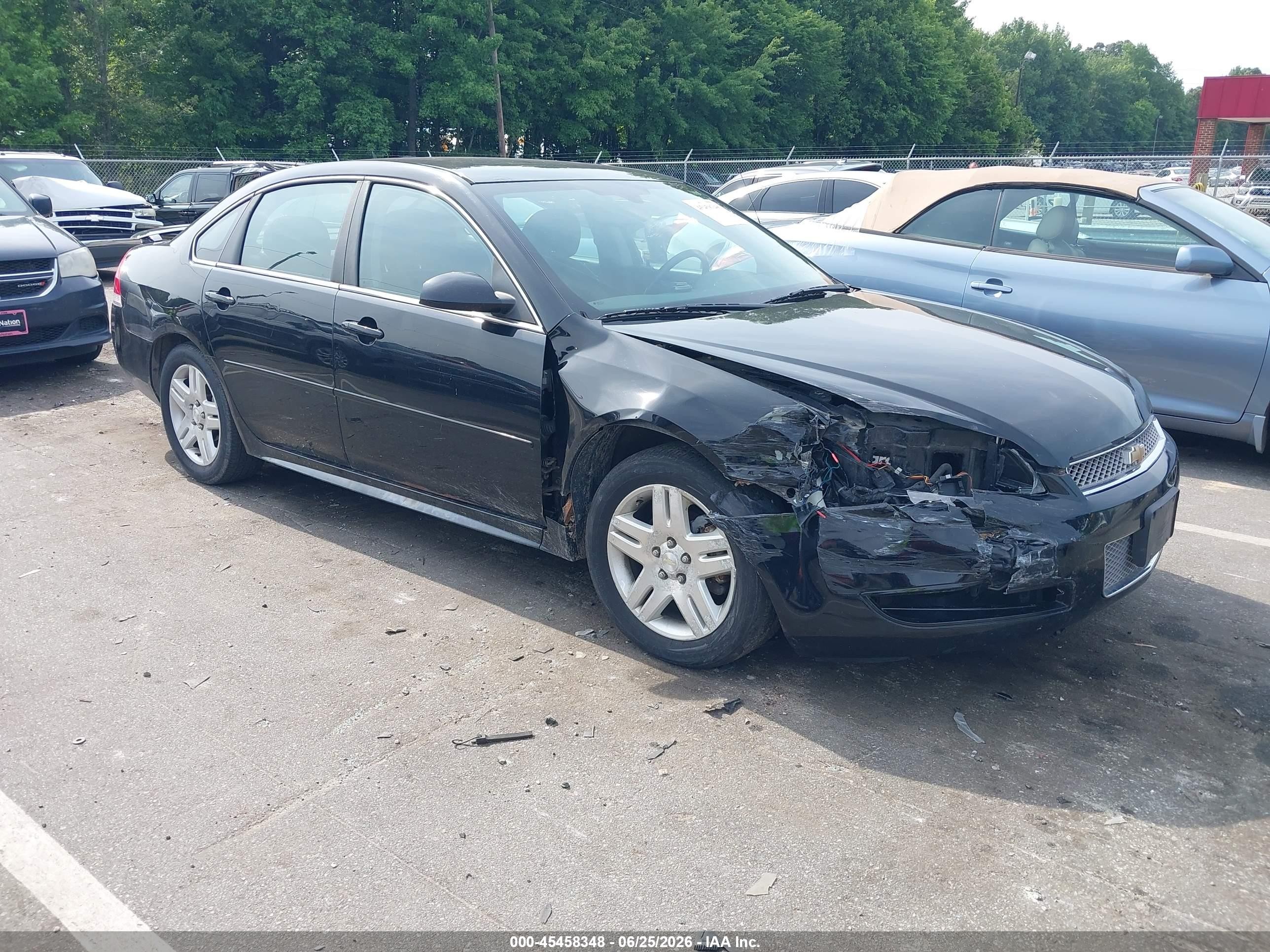 2012 Chevrolet Impala LT Retail, VIN 2G1WB5E36C1323099 — Front end