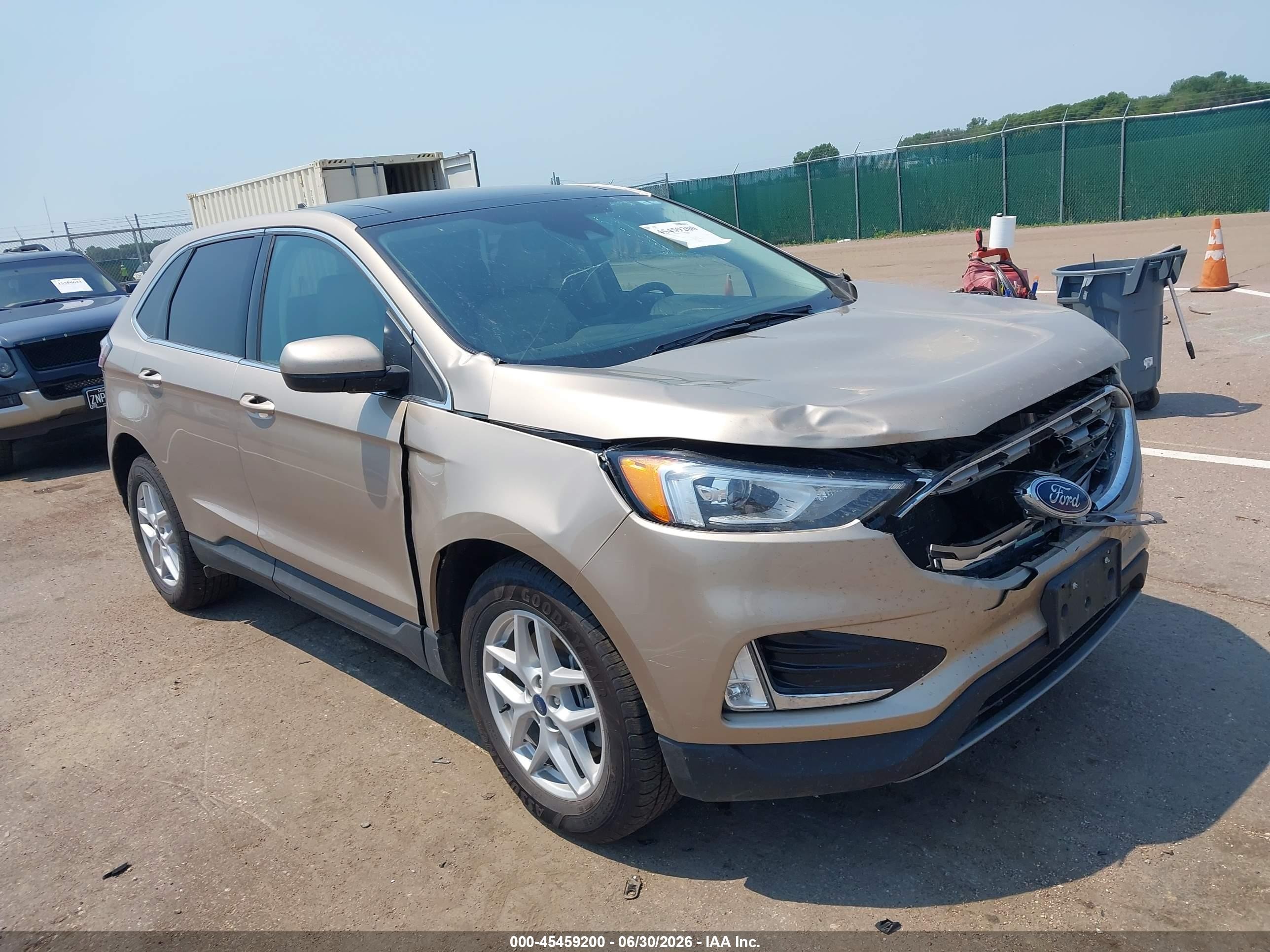 2021 Ford Edge SEL, VIN 2FMPK4J94MBA59839 — Front end