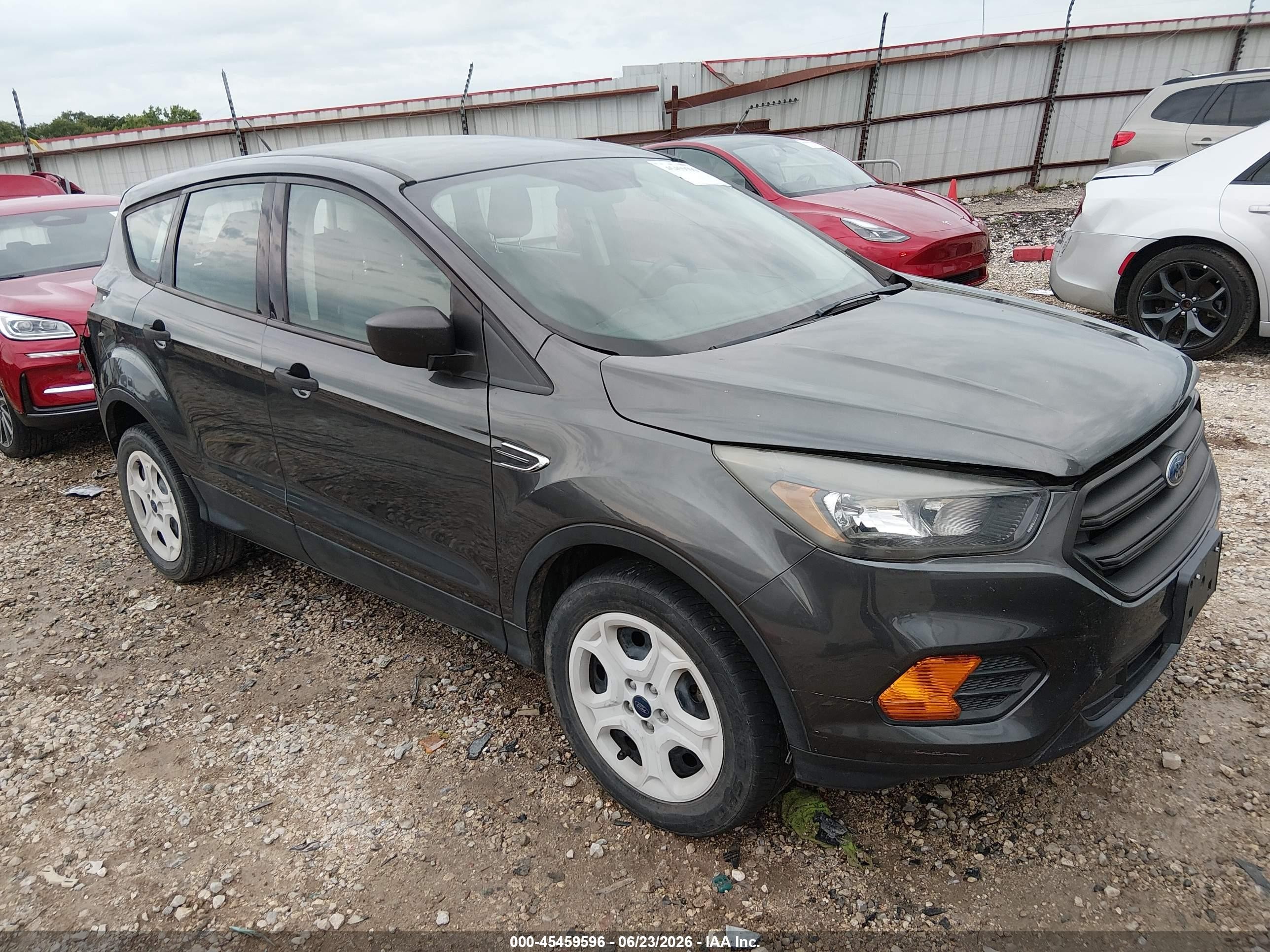 2018 Ford Escape S, VIN 1FMCU0F75JUB58779 — Rear end