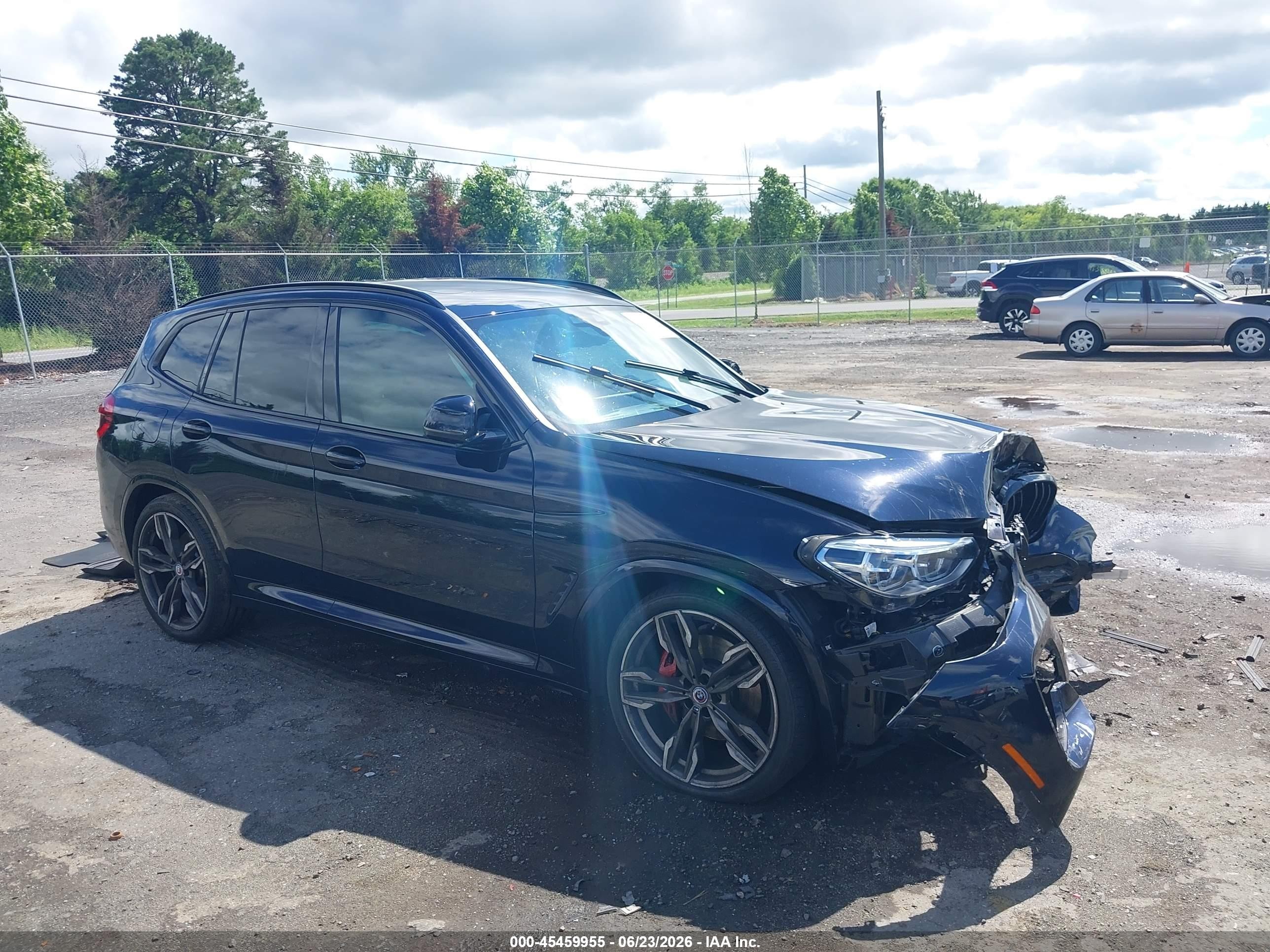 2021 BMW X3 M40i, VIN 5UXTY9C08M9D92234 — Front end