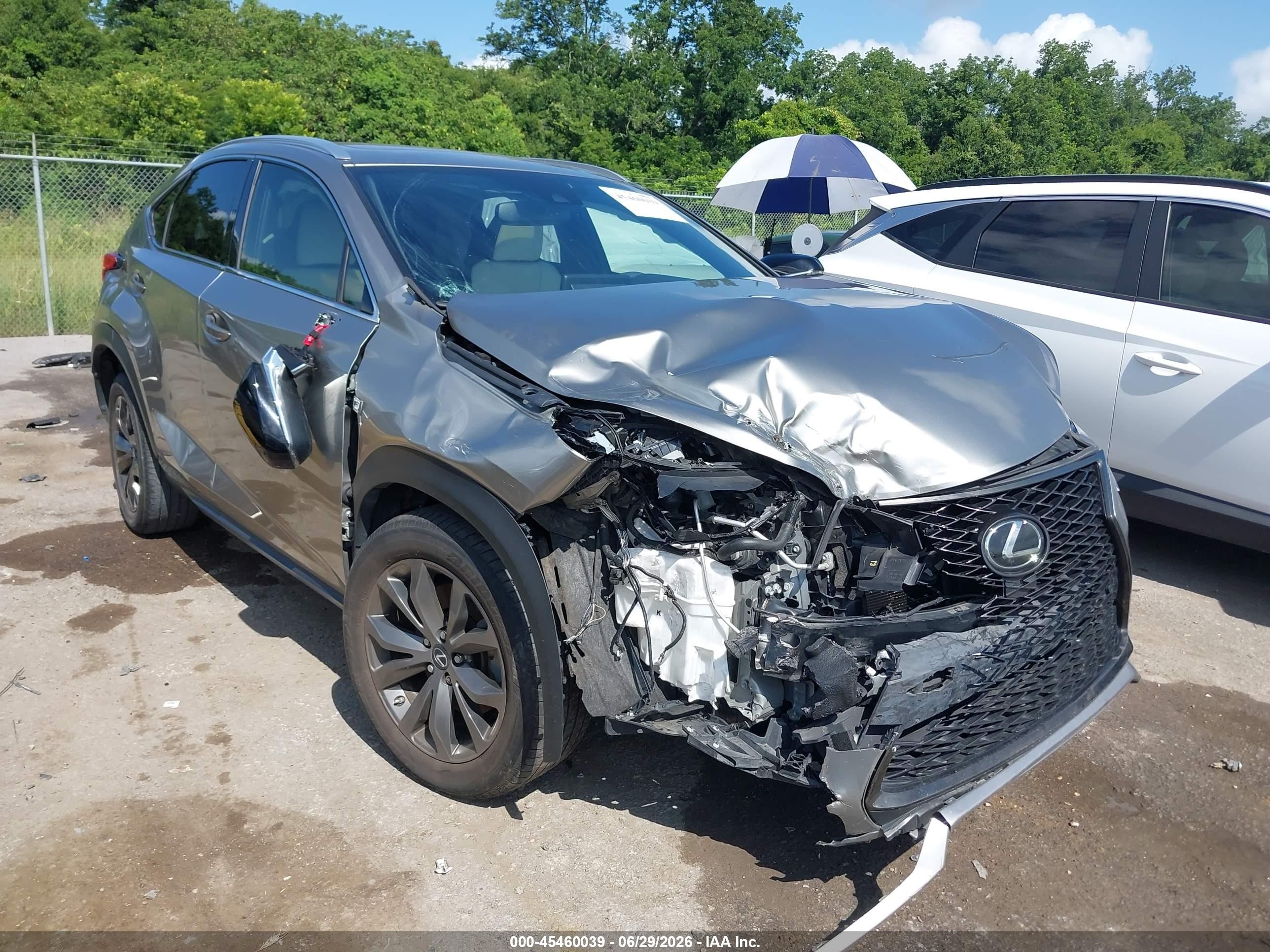 2021 Lexus NX 300 F Sport, VIN JTJSARBZ2M5022187 — Front end