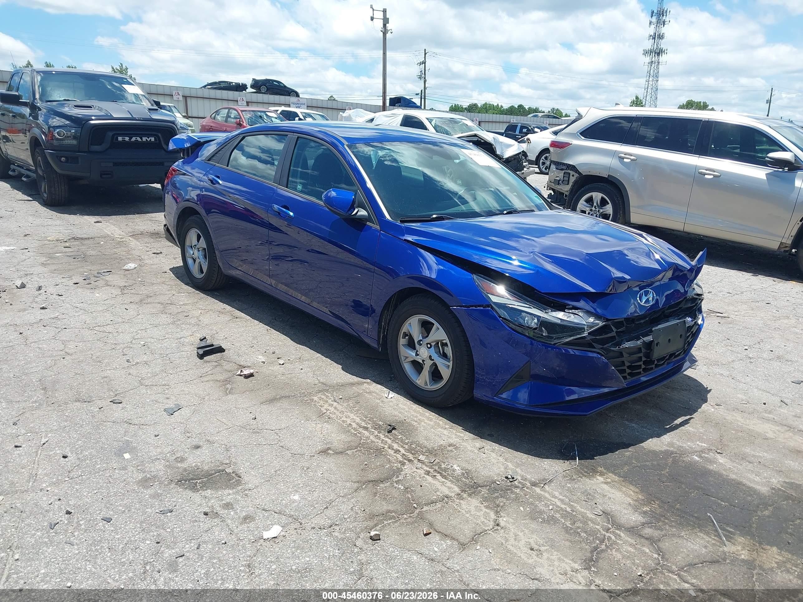 2021 Hyundai Elantra SE, VIN 5NPLL4AGXMH050324 — Front end