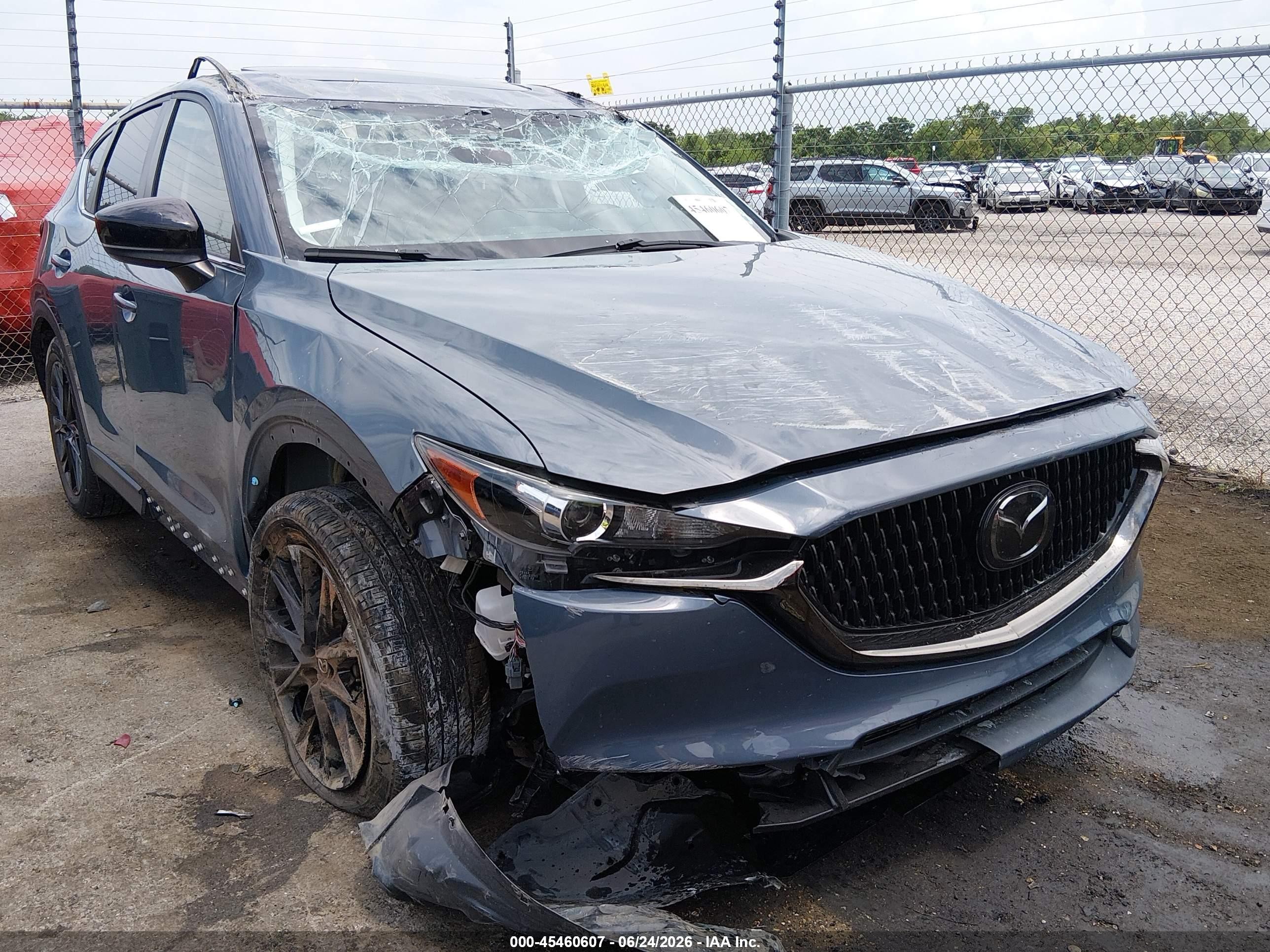 2021 Mazda CX-5 Carbon Edition, VIN JM3KFACY7M0369448 — Rollover