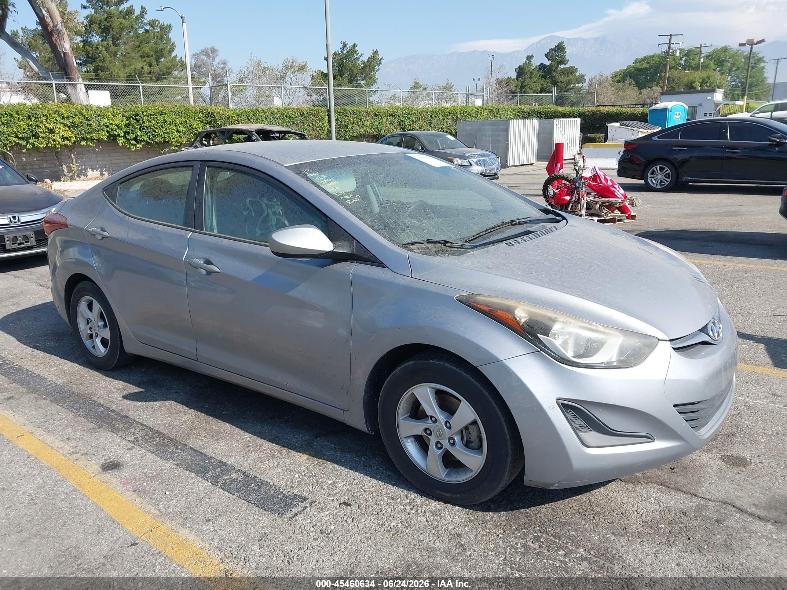 2015 Hyundai Elantra SE, VIN 5NPDH4AE4FH624407 — Theft recovery