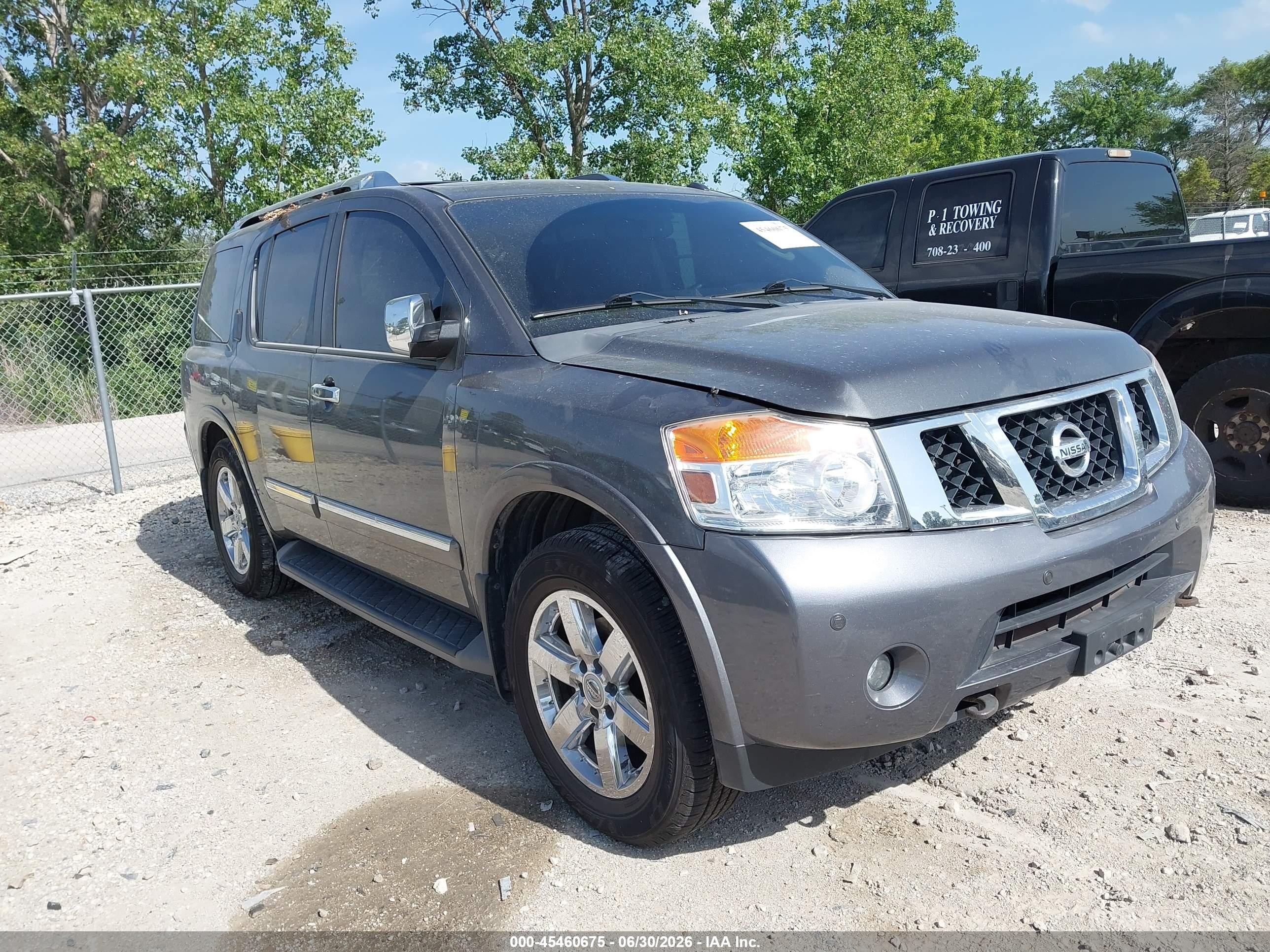 2012 Nissan Armada Platinum, VIN 5N1AA0NE1CN605699 — Rear end