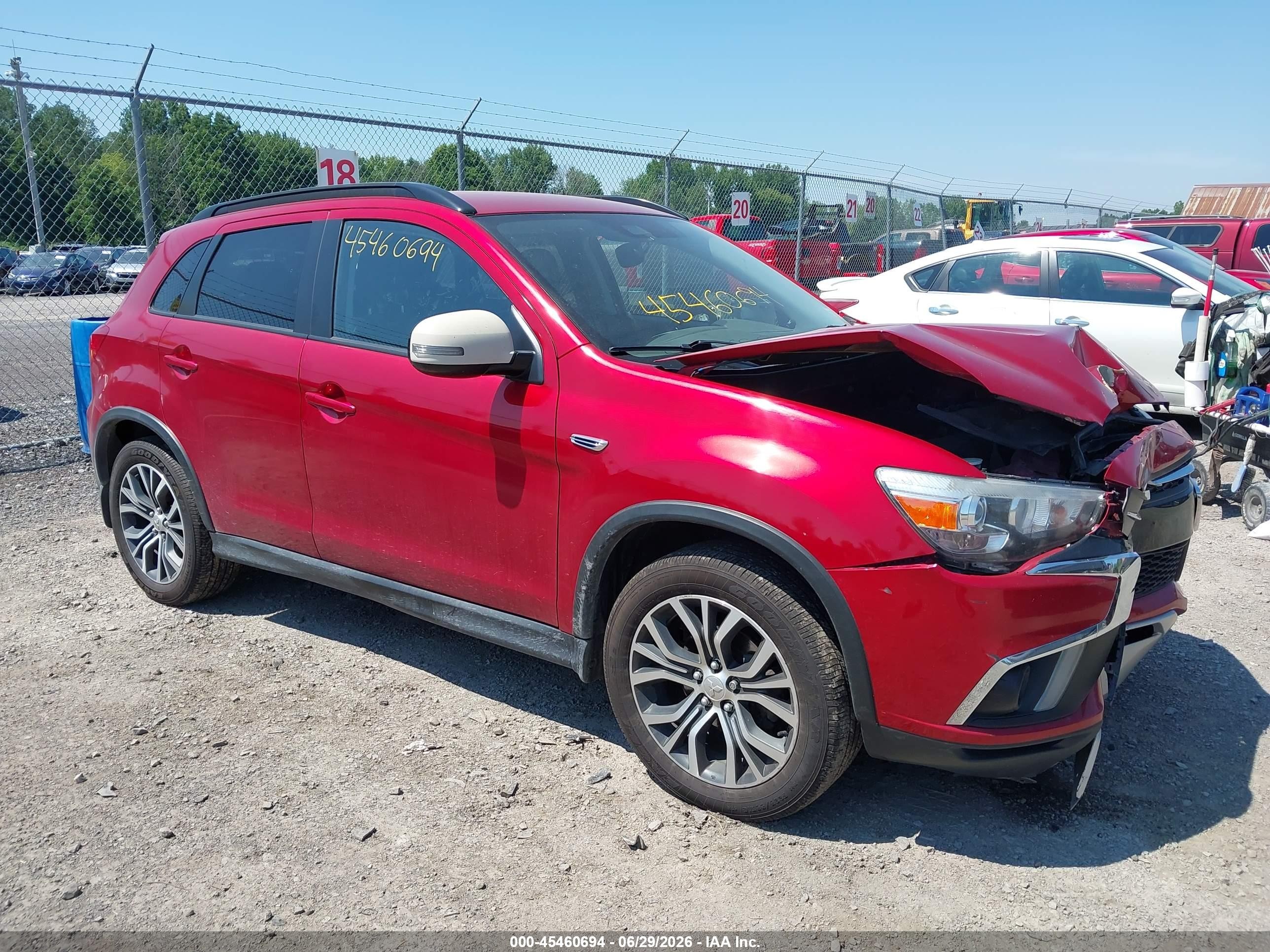 2019 Mitsubishi Outlander GT, VIN JA4AR4AW3KU016722 — Front end