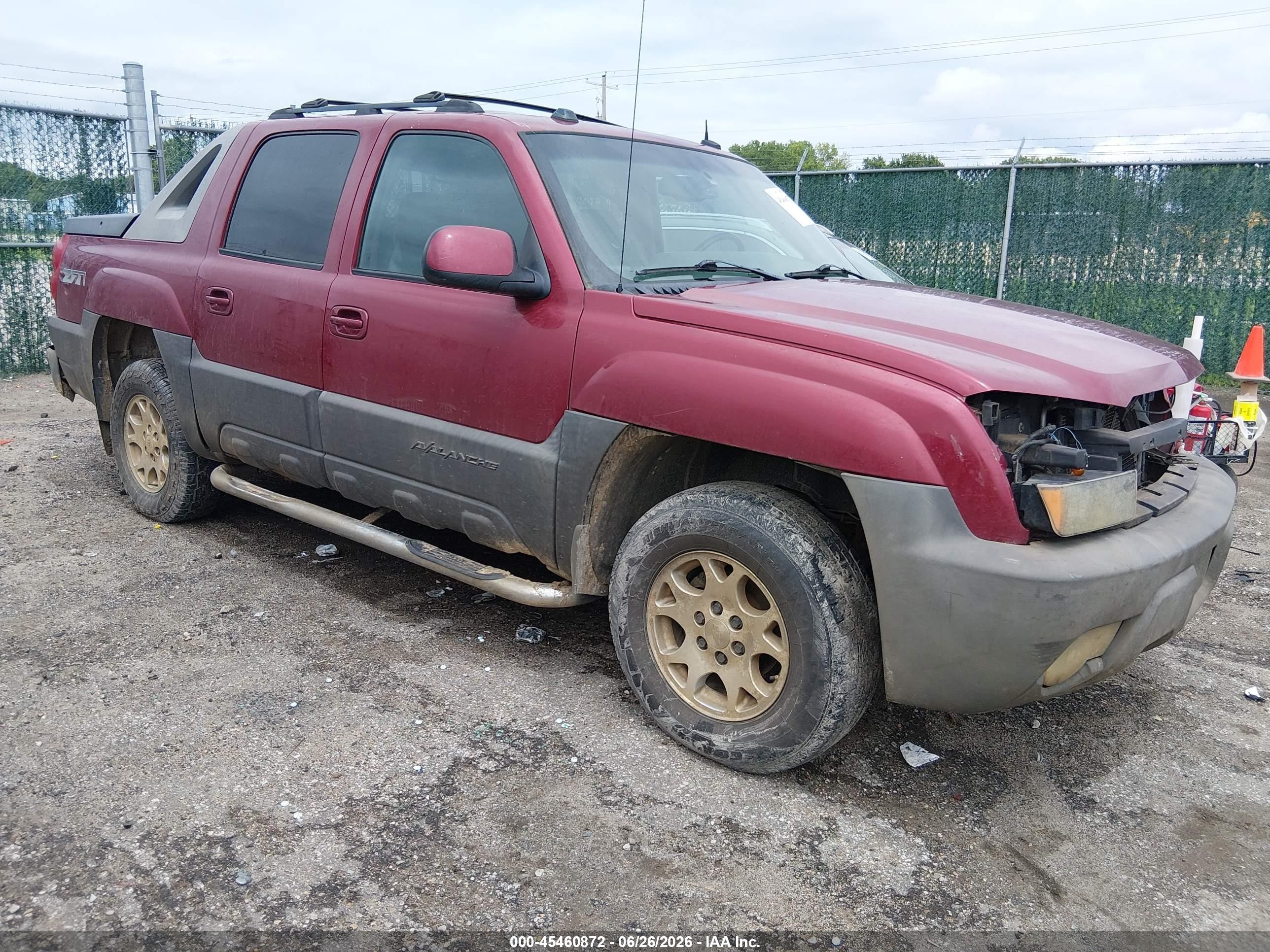 2004 Chevrolet Avalanche Z71, VIN 3GNEK12T24G152514 — Front end