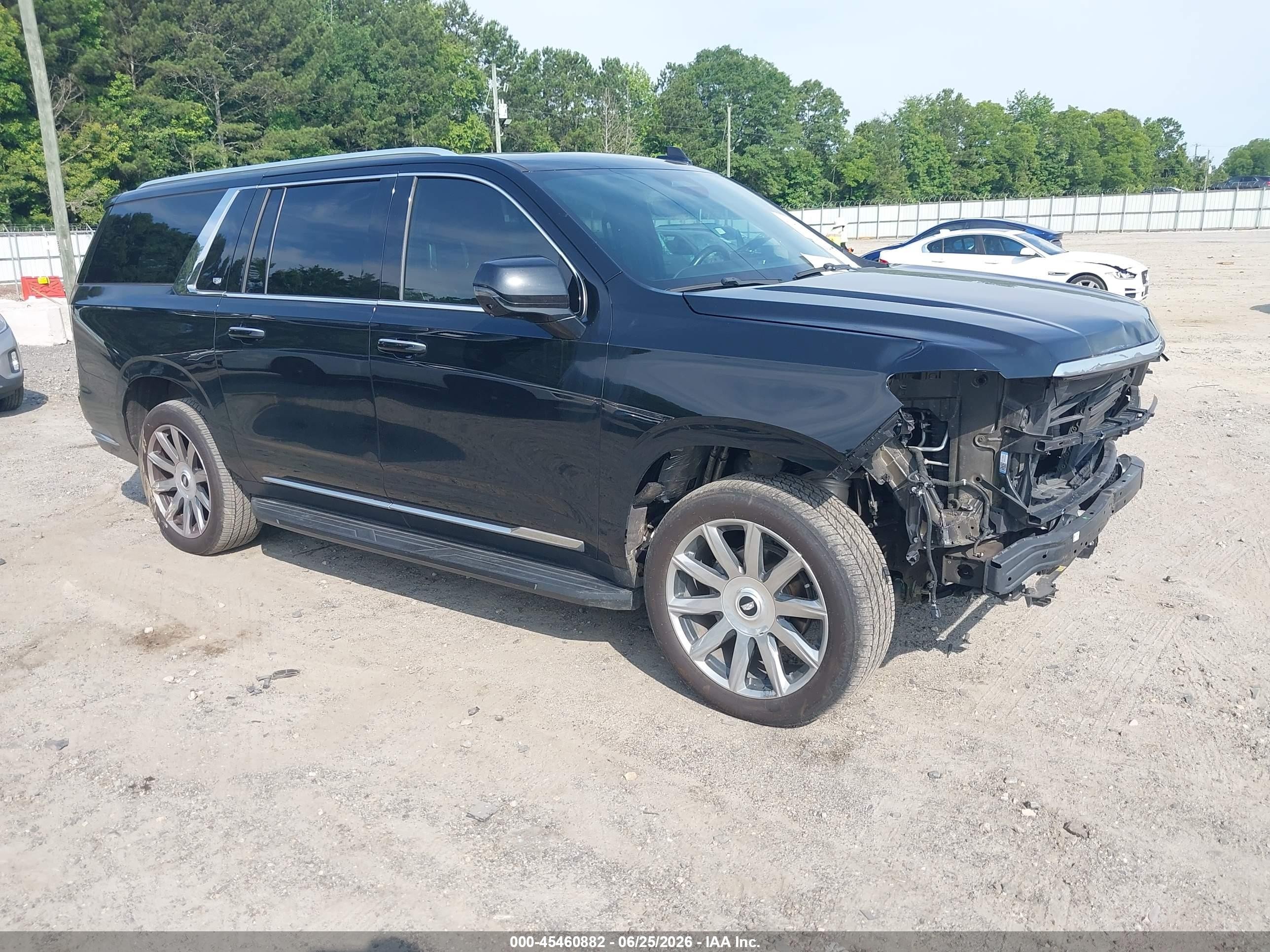 2021 Cadillac Escalade ESV Premium Luxury Platinum, VIN 1GYS4MKL5MR411983 — Перед