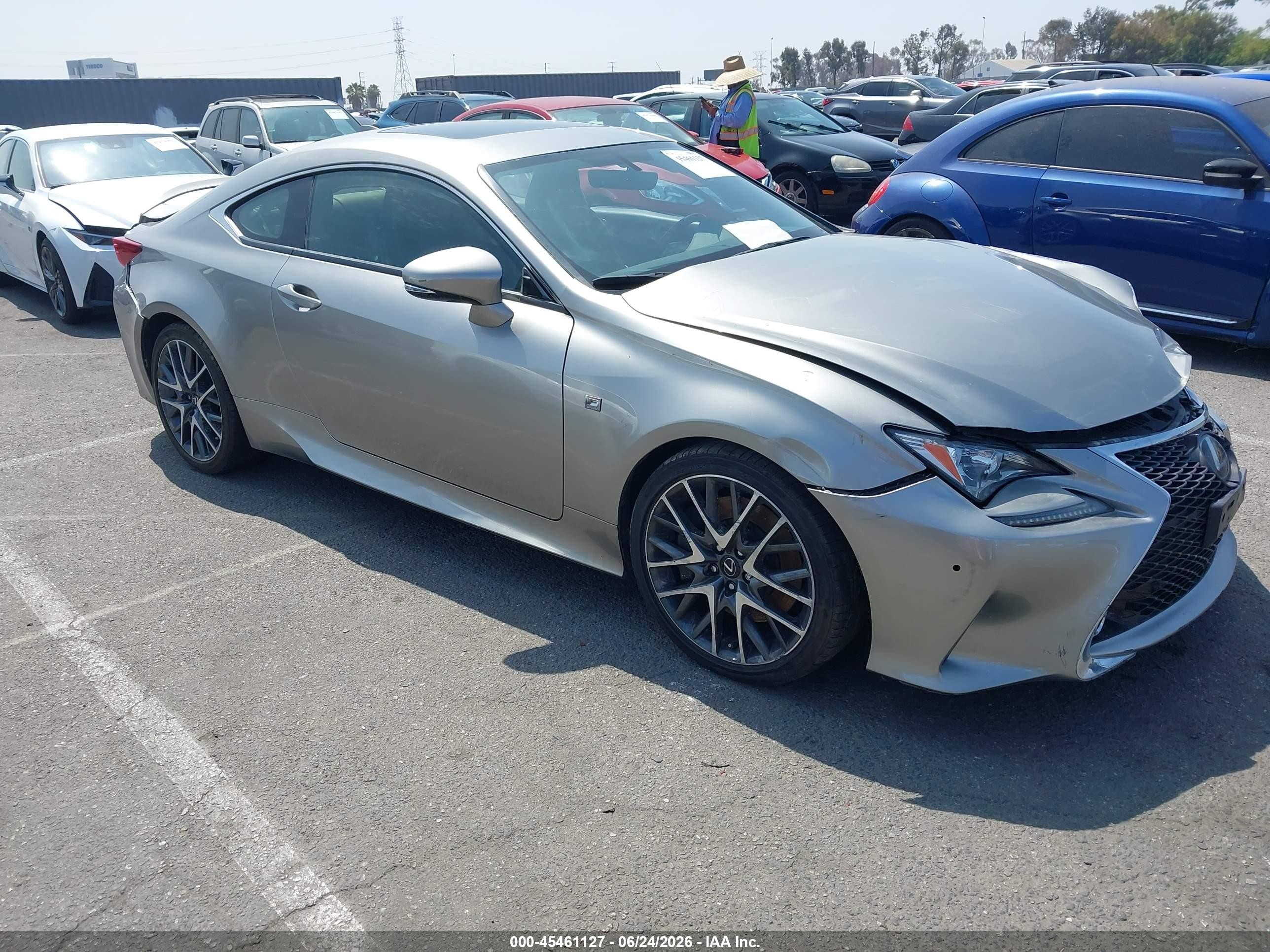 2017 Lexus RC 350 F Sport, VIN JTHHE5BC9H5017157 — Side