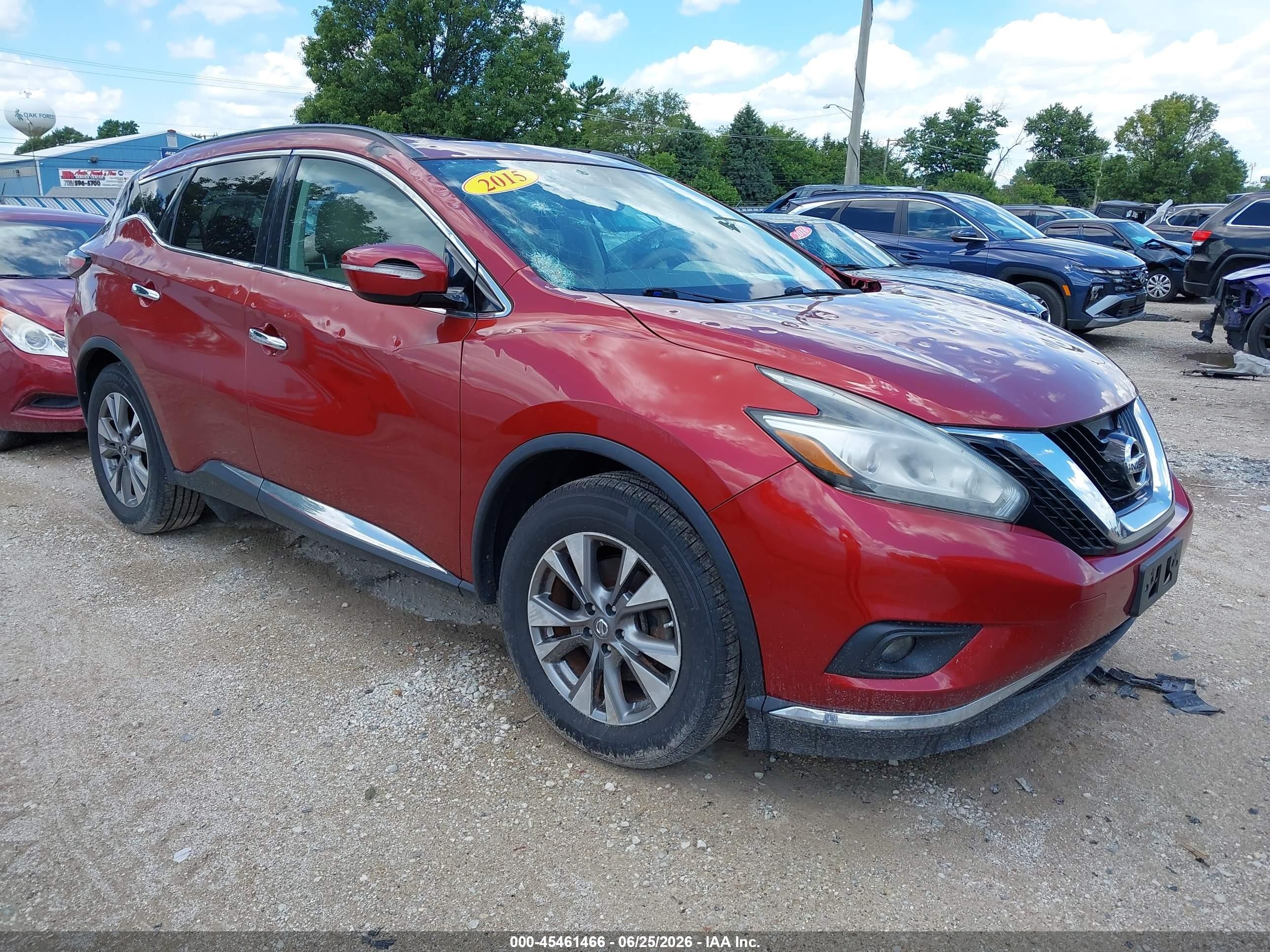 2015 Nissan Murano Platinum, VIN 5N1AZ2MH3FN240267 — Hail