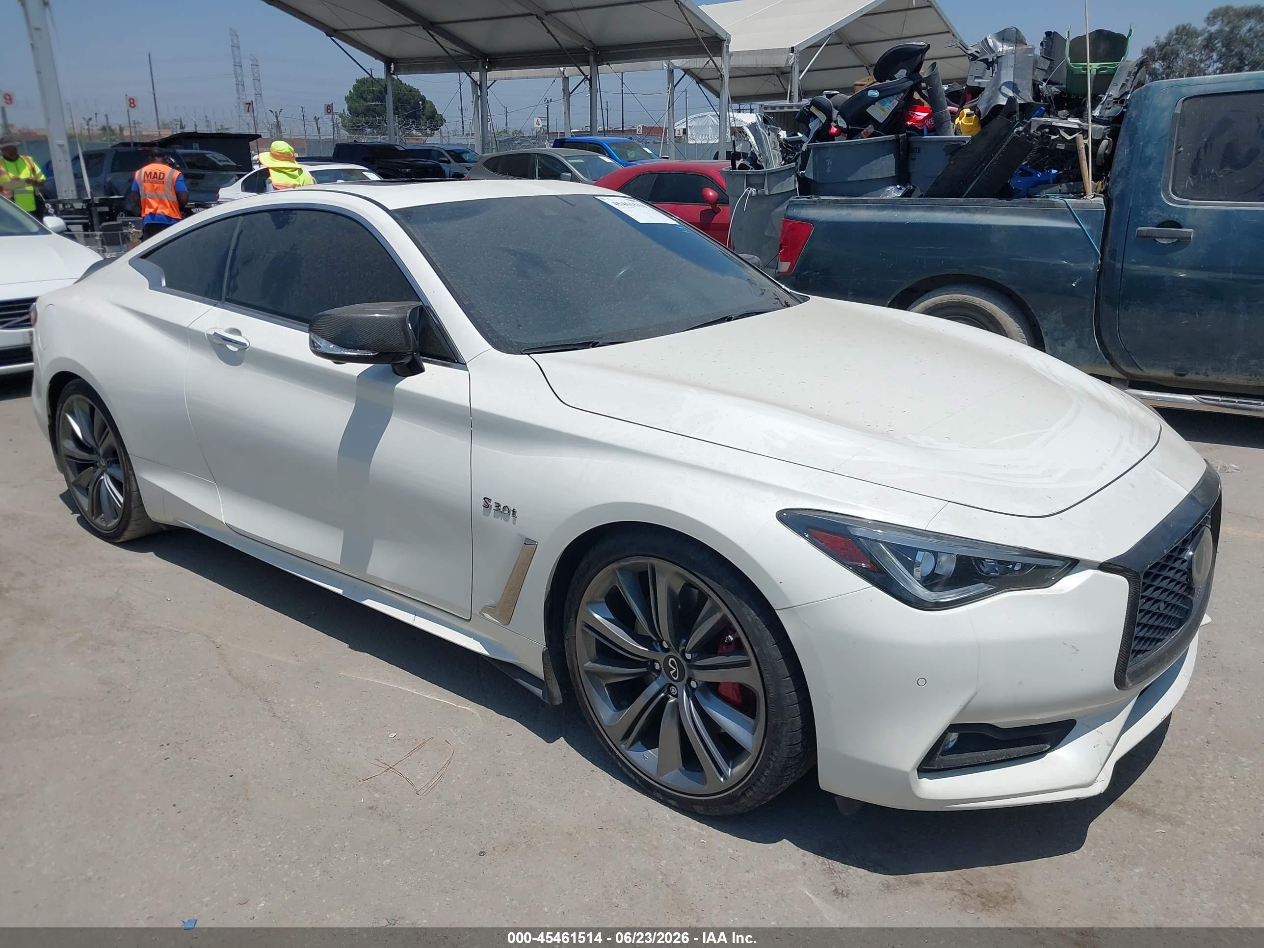 2020 Infiniti Q60 Red Sport 400, VIN JN1FV7EK7LM400037 — После угона