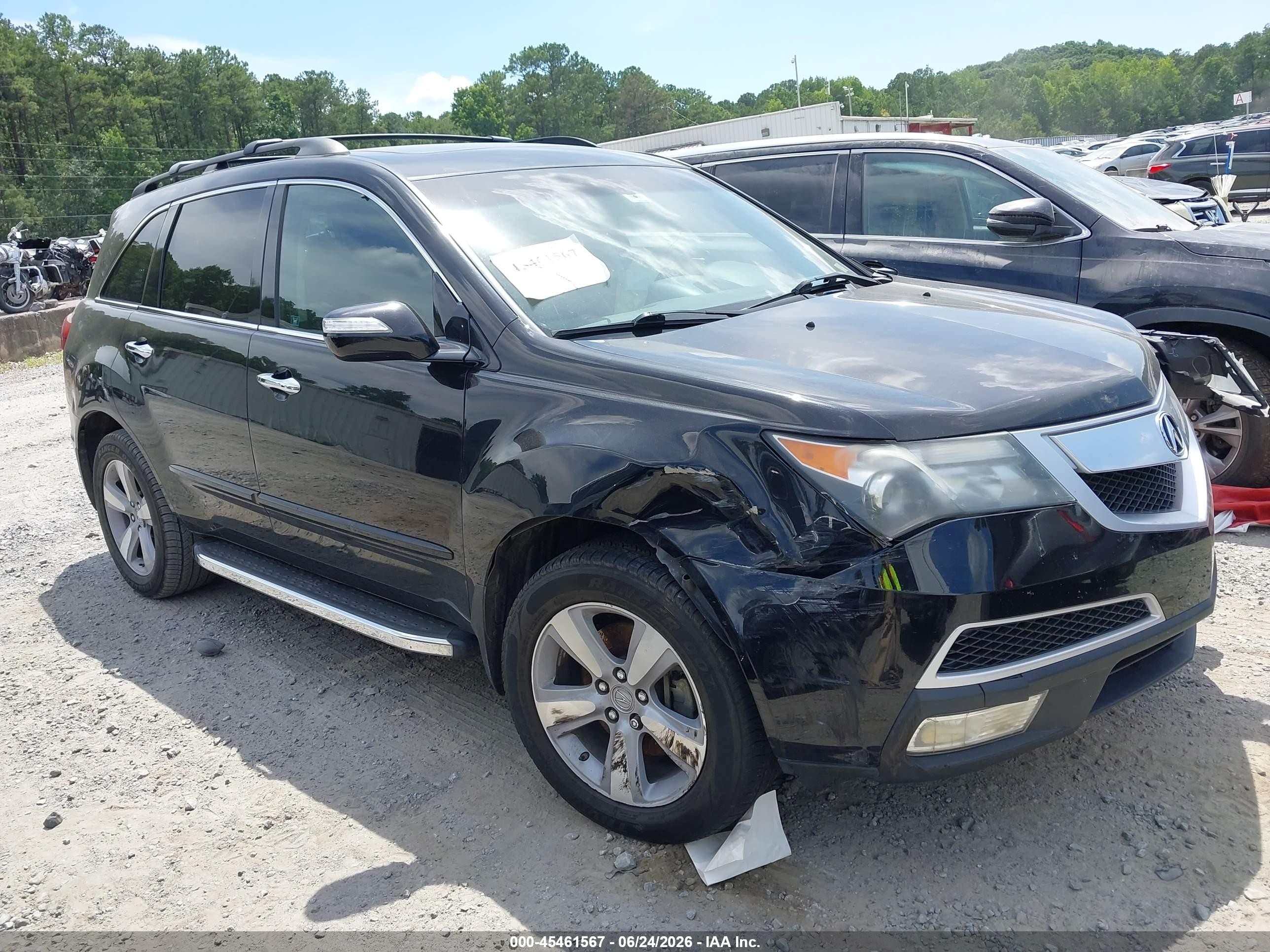 2012 Acura MDX Technology, VIN 2HNYD2H36CH525236 — Front end