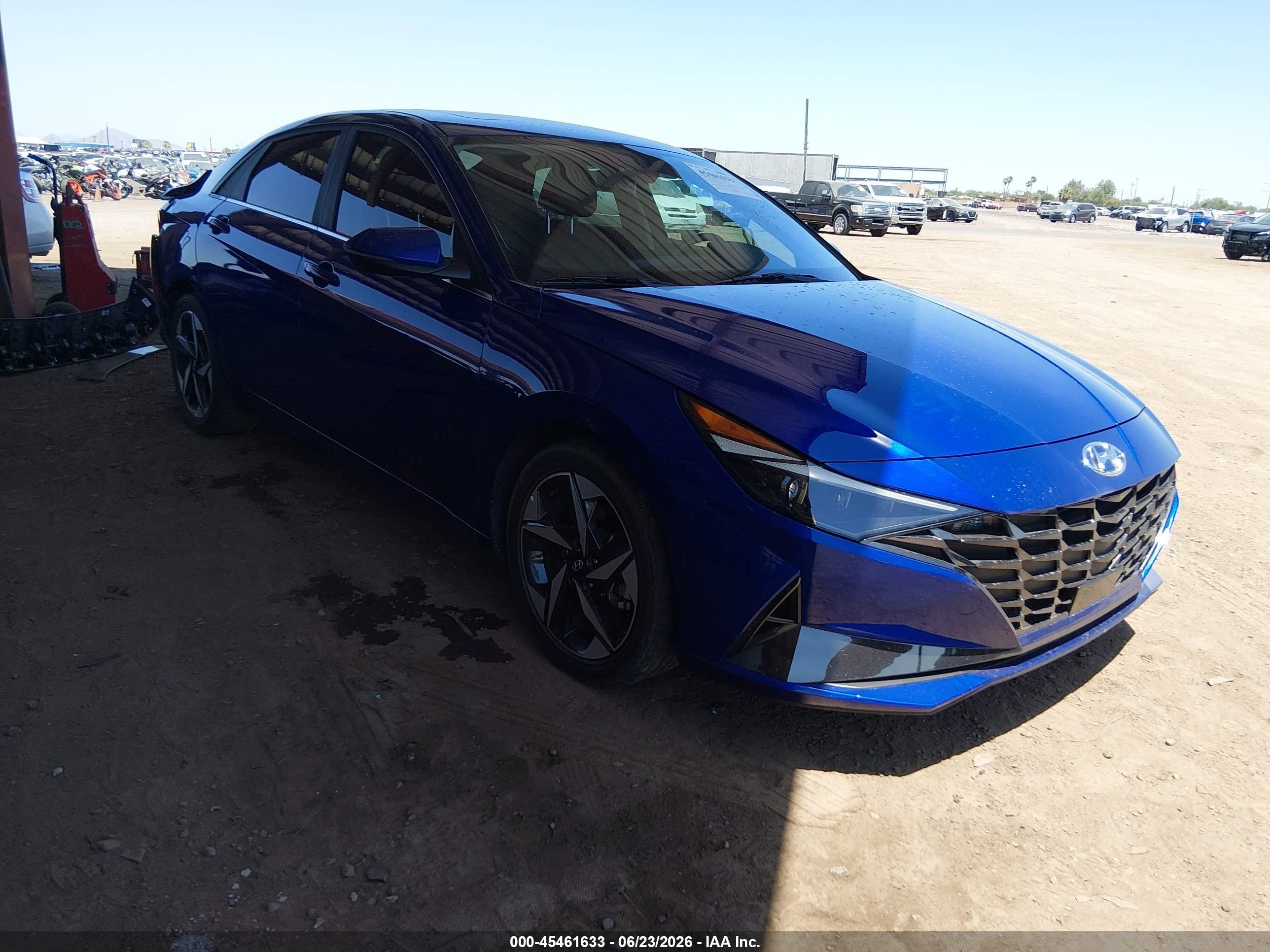 2023 Hyundai Elantra Limited, VIN KMHLP4AG5PU499064 — Rear end