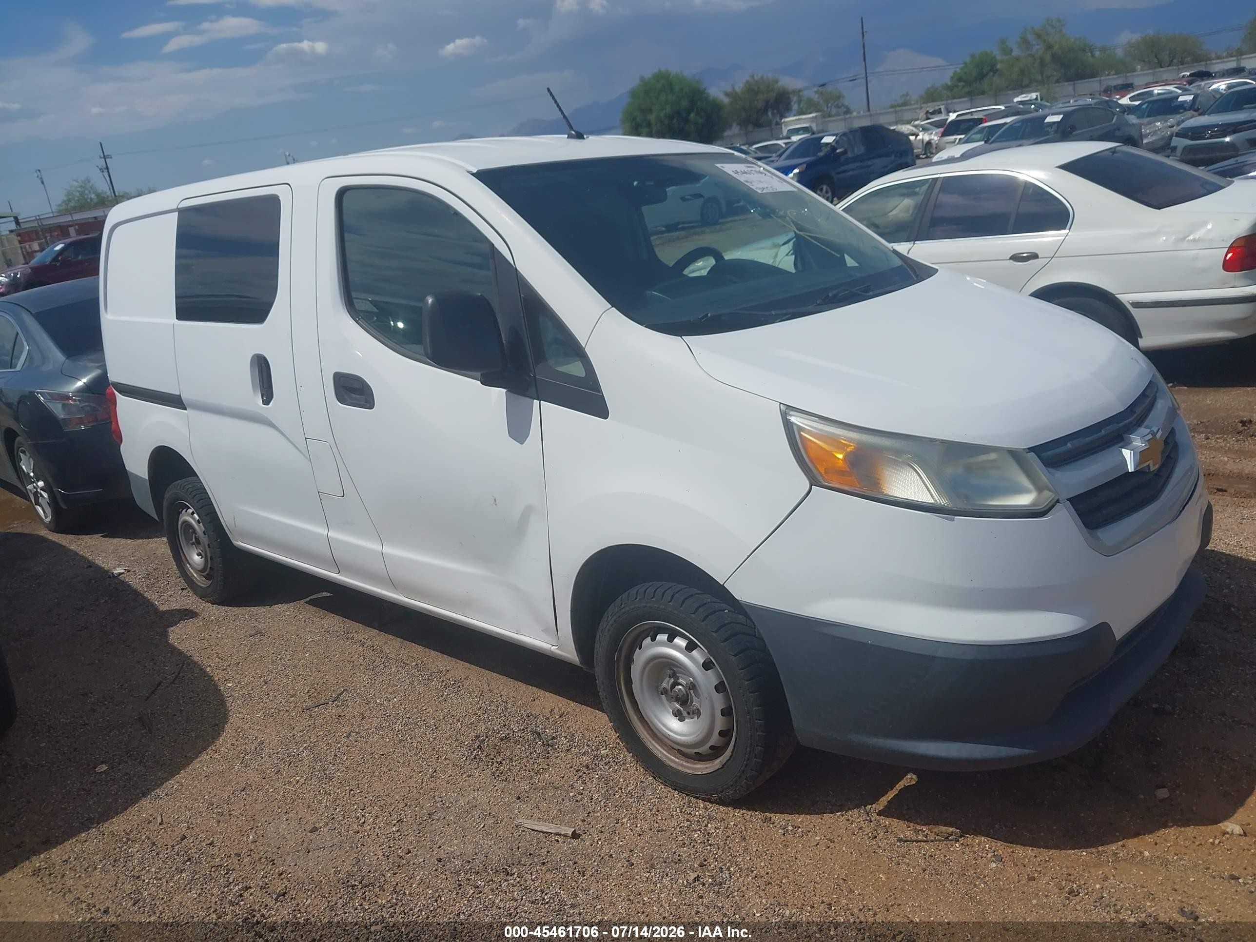 2017 Chevrolet City Express Cargo LT, VIN 3N63M0ZN9HK691126 — Side