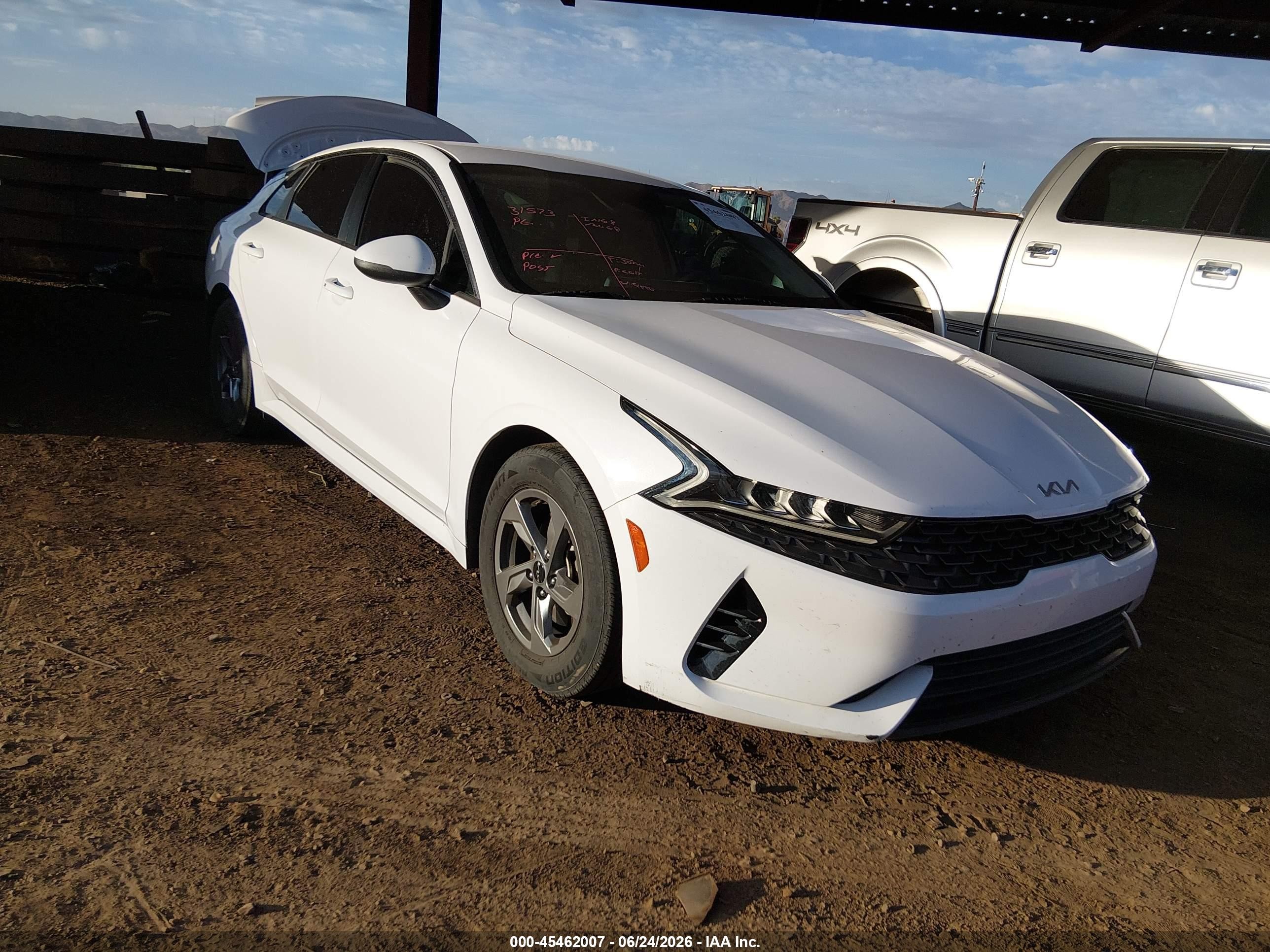 2023 Kia K5 LXS, VIN 5XXG14J27PG178838 — Rear end