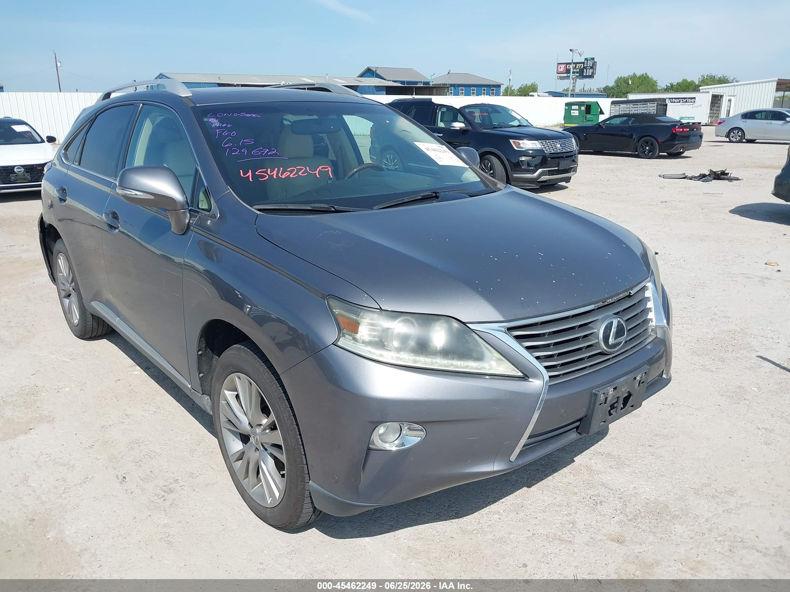 2013 Lexus RX 350, VIN 2T2ZK1BA2DC107636 — Rear end