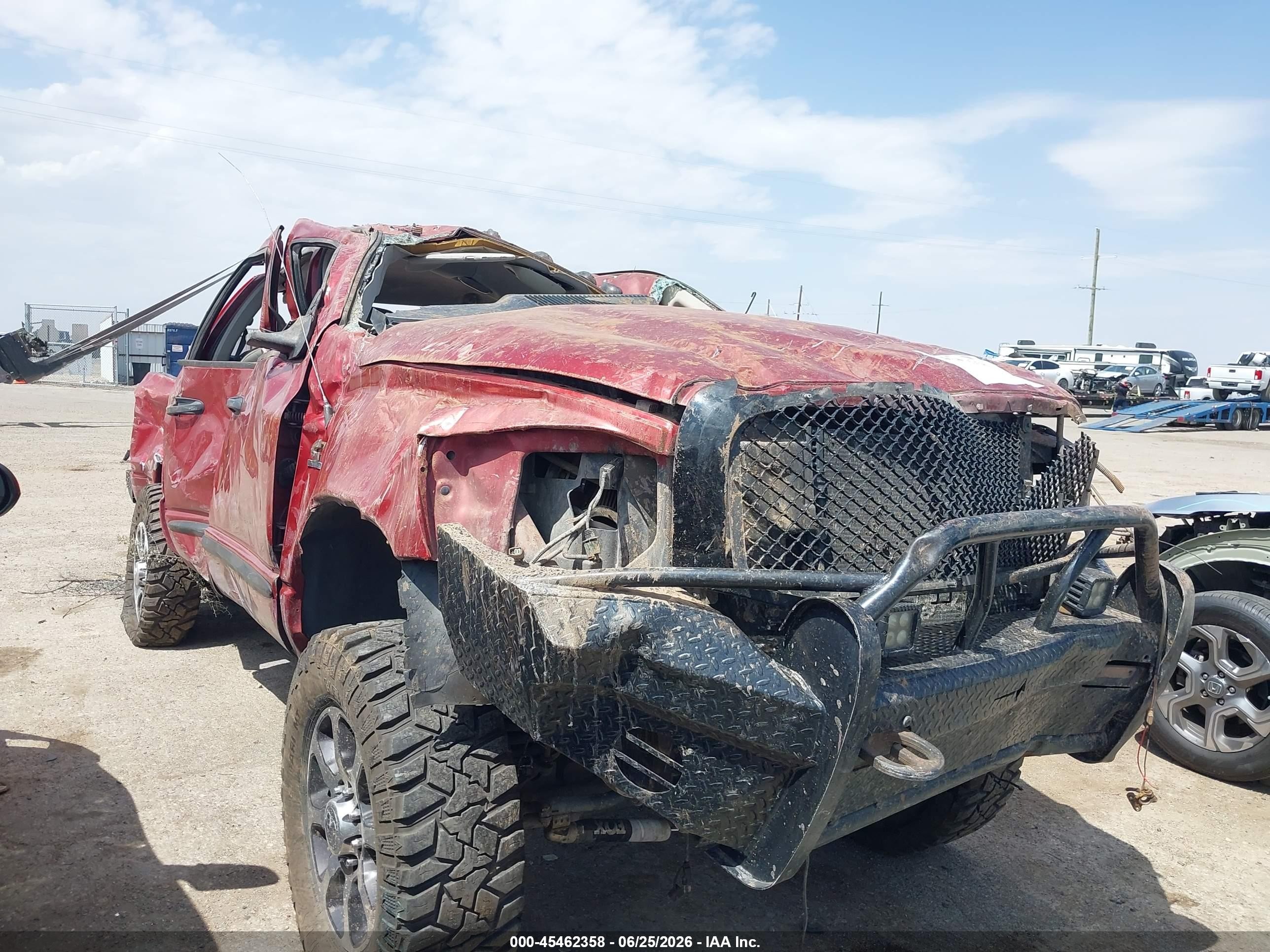 2006 Dodge 2500 SLT, VIN 1D7KS28C86J200484 — Опрокидывание