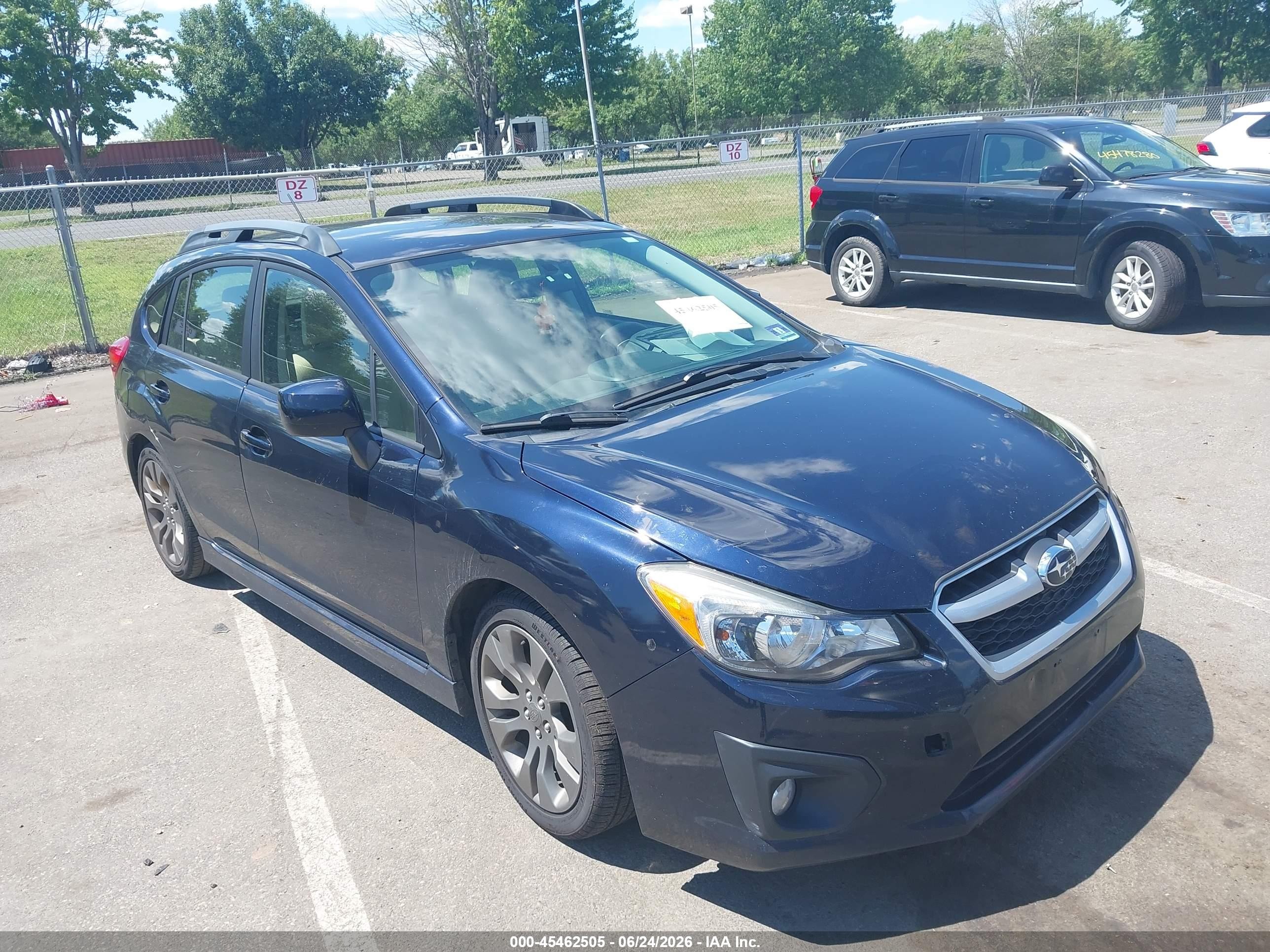 2014 Subaru Impreza Special Sports Premium, VIN JF1GPAL62EH272600 — Side