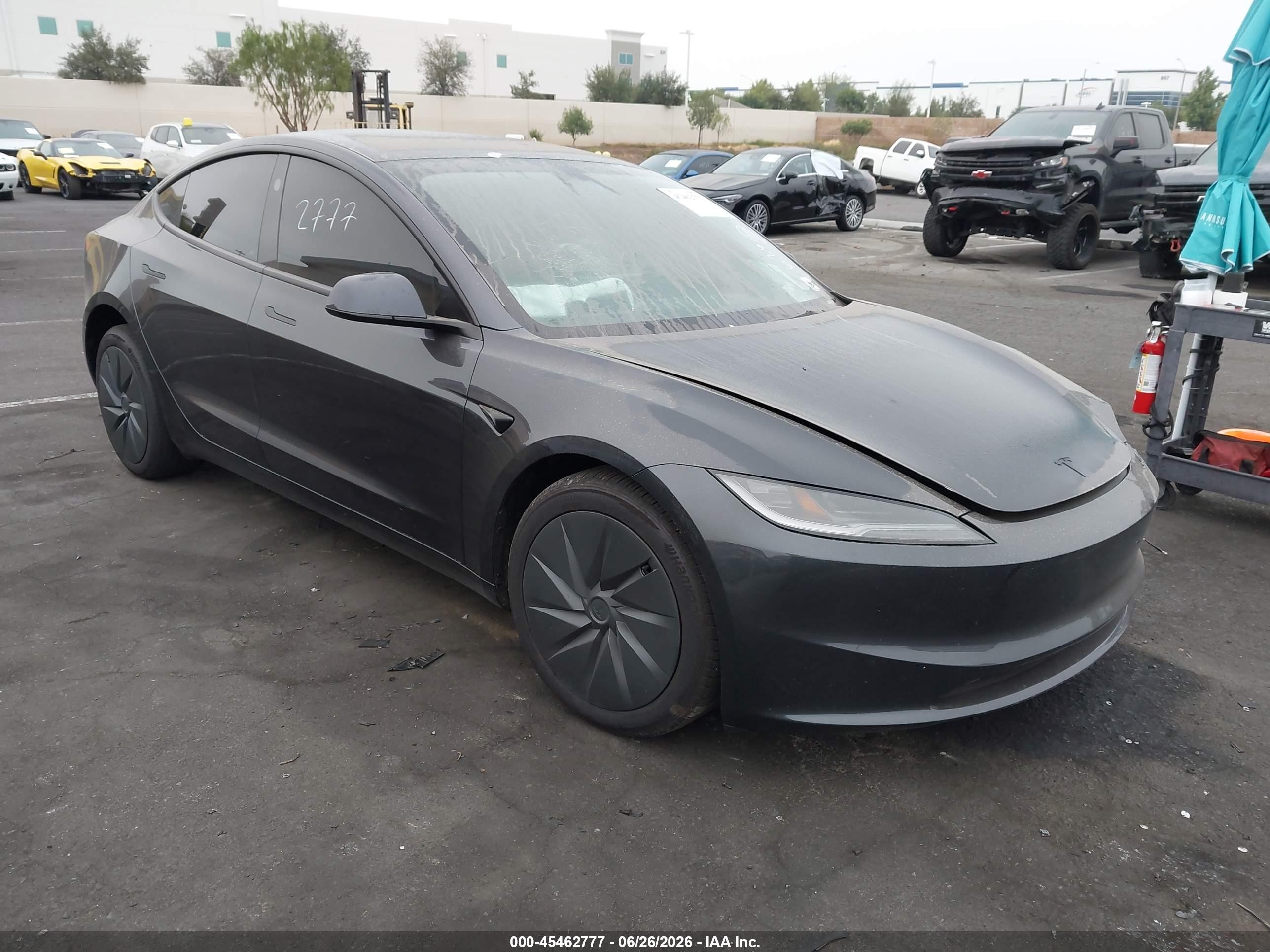 2026 Tesla Model 3 Premium, VIN 5YJ3E1EA6TF174358 — Front end