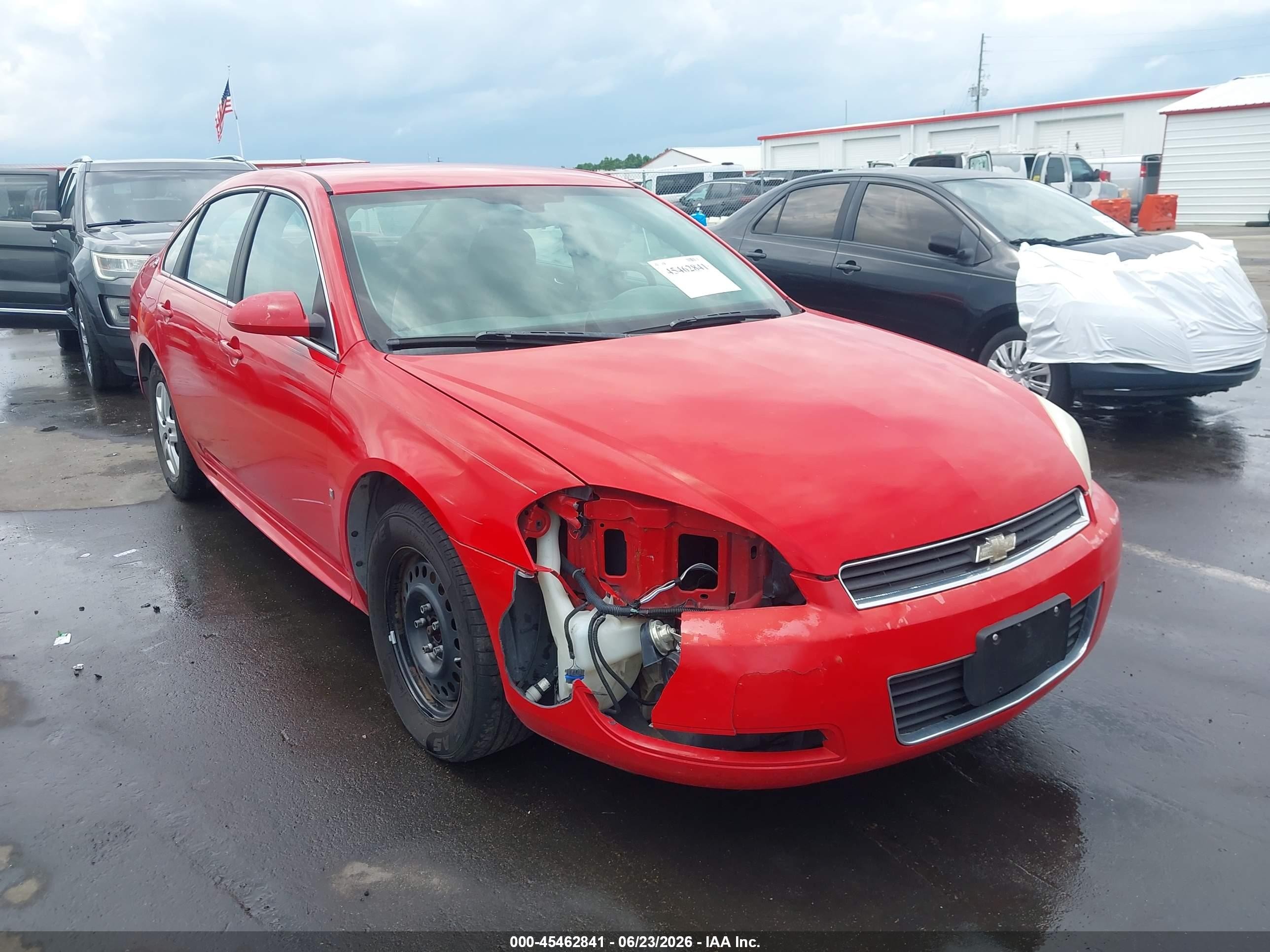 2009 Chevrolet Impala LS, VIN 2G1WB57K891286876 — Front end