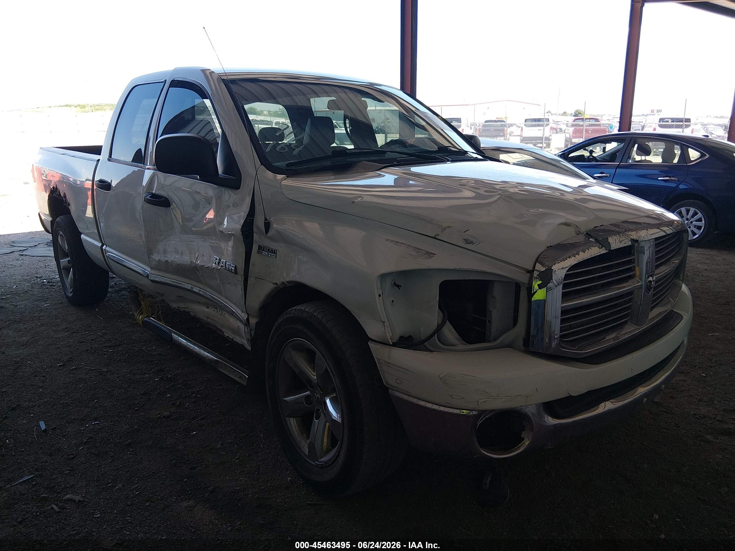 2008 Dodge 1500 SLT, VIN 1D7HU18298S607586 — Бок
