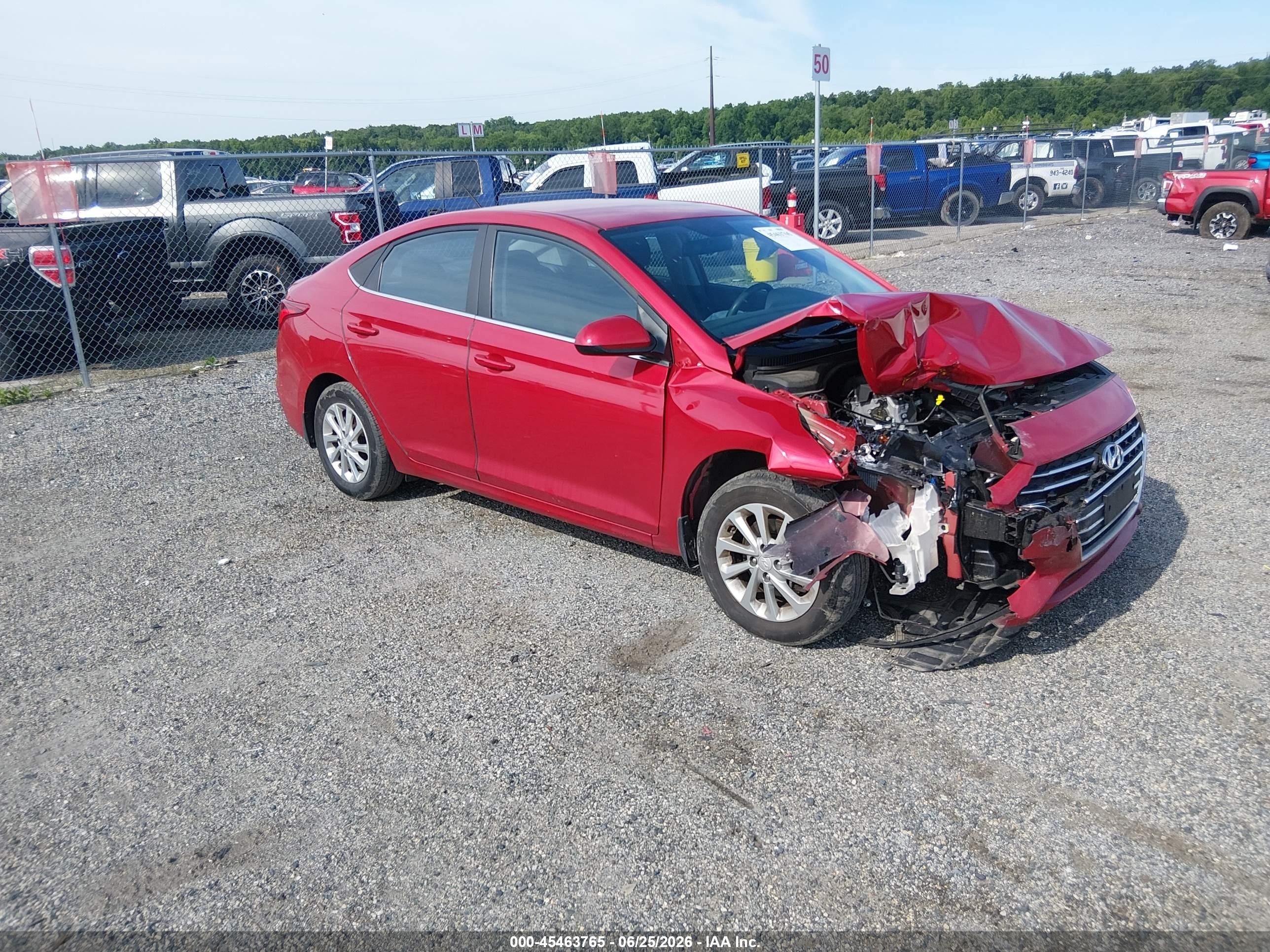 2022 Hyundai Accent SE, VIN 3KPC24A68NE168386 — Front end