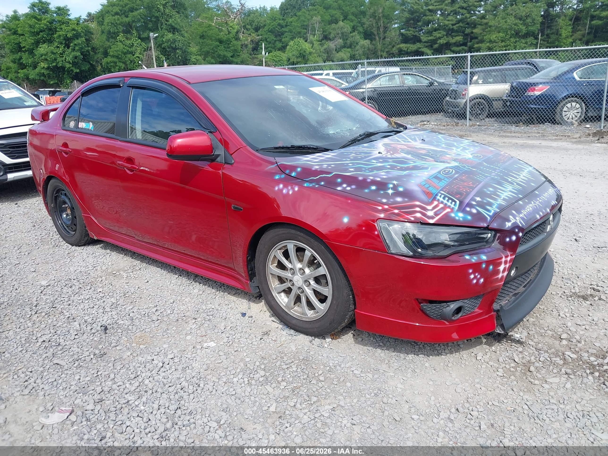 2010 Mitsubishi Lancer DE, VIN JA32U1FU0AU020366 — Пожар в салоне