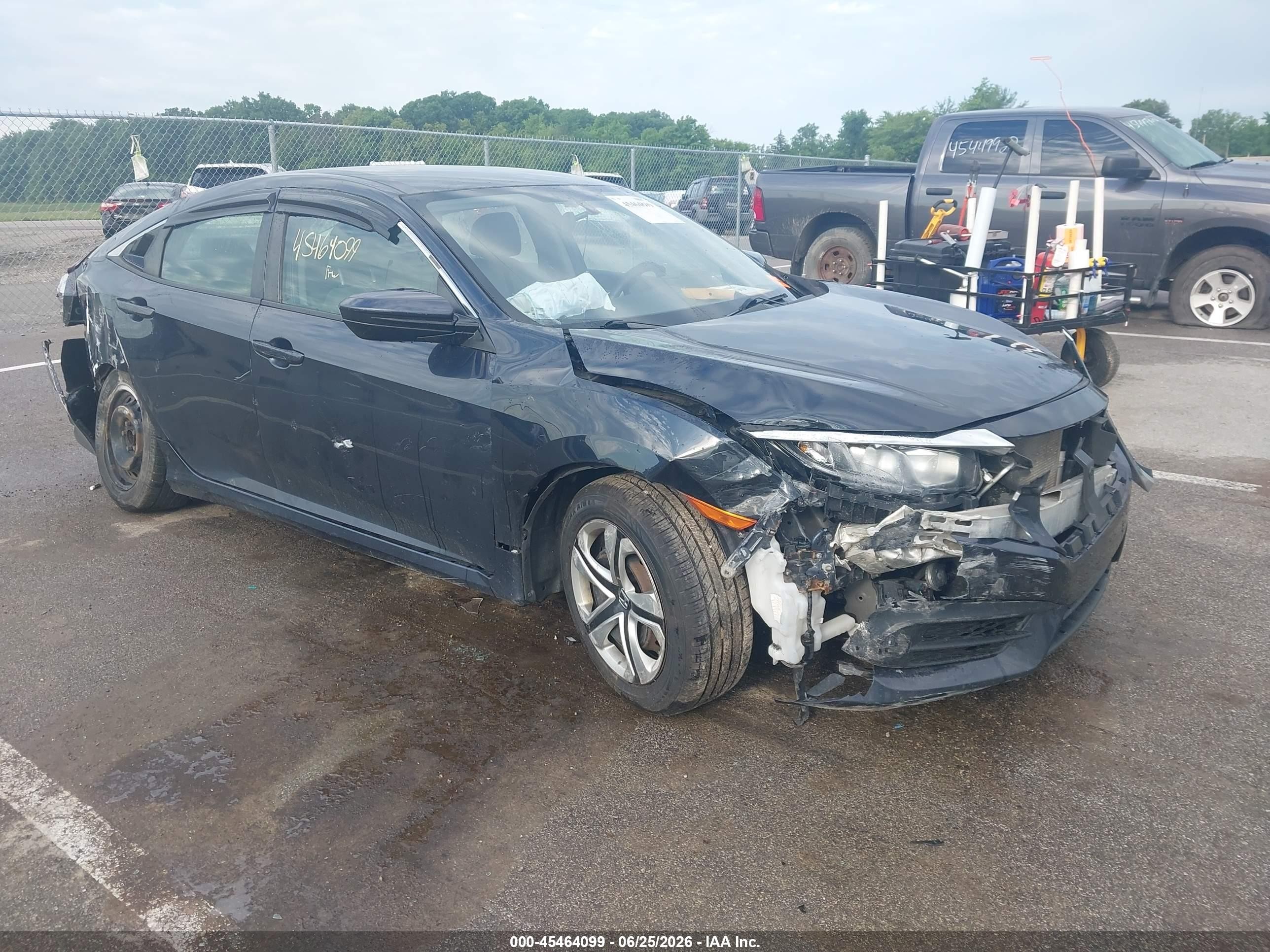 2016 Honda Civic LX, VIN 19XFC2F55GE207727 — Front end