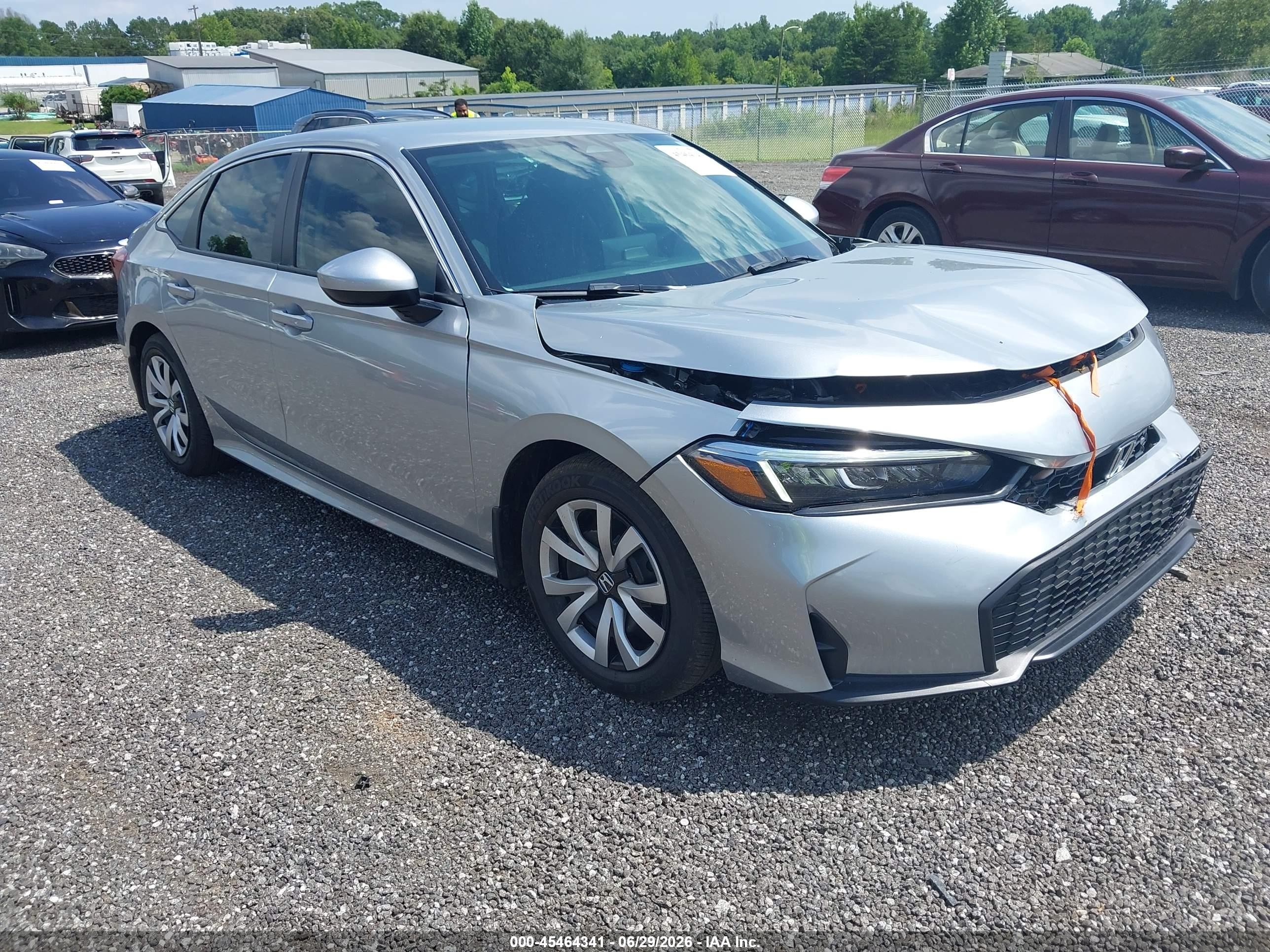 2025 Honda Civic LX, VIN 2HGFE2F29SH533139 — Front end