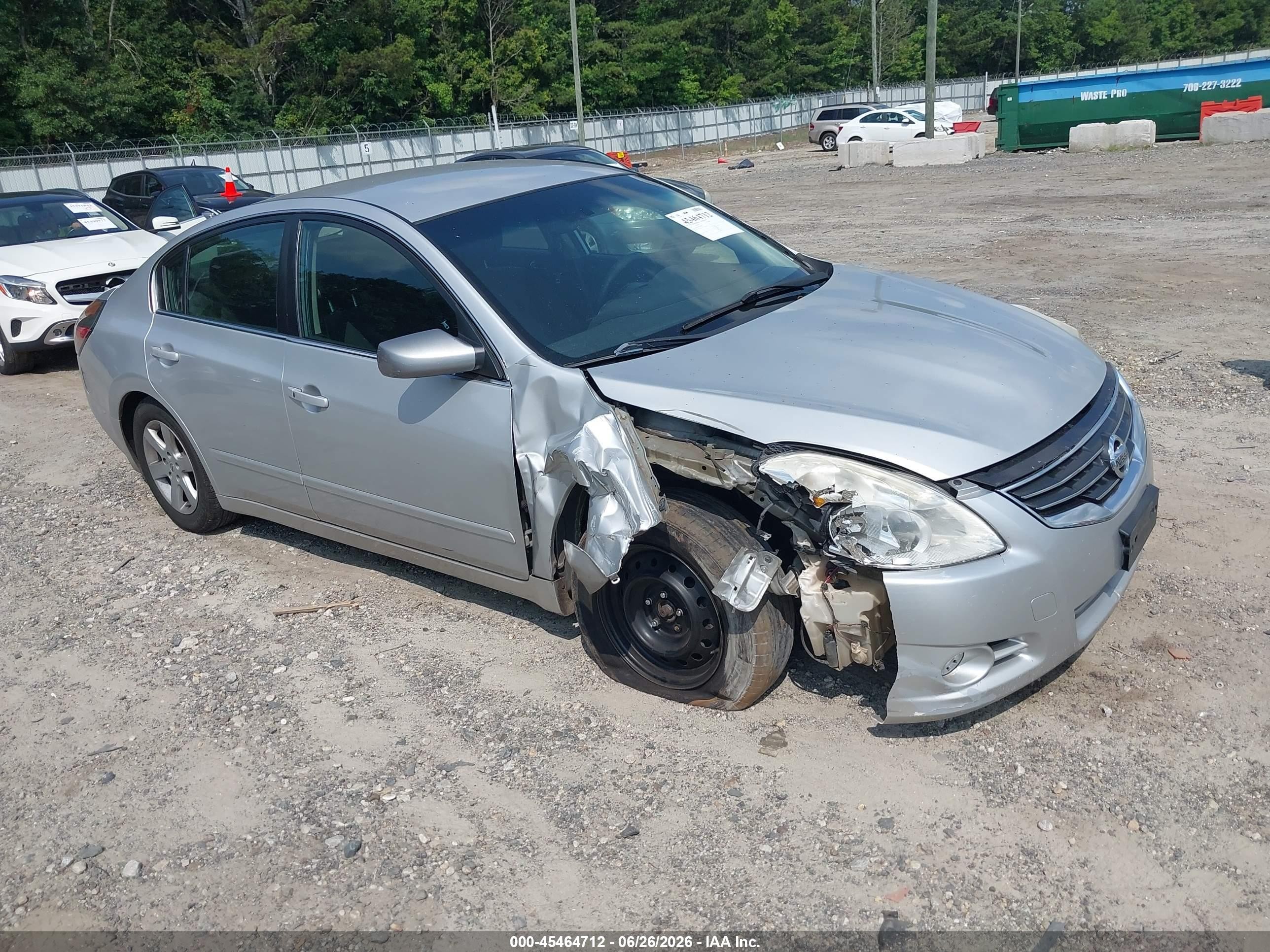 2012 Nissan Altima S, VIN 1N4AL2APXCN490429 — Front end