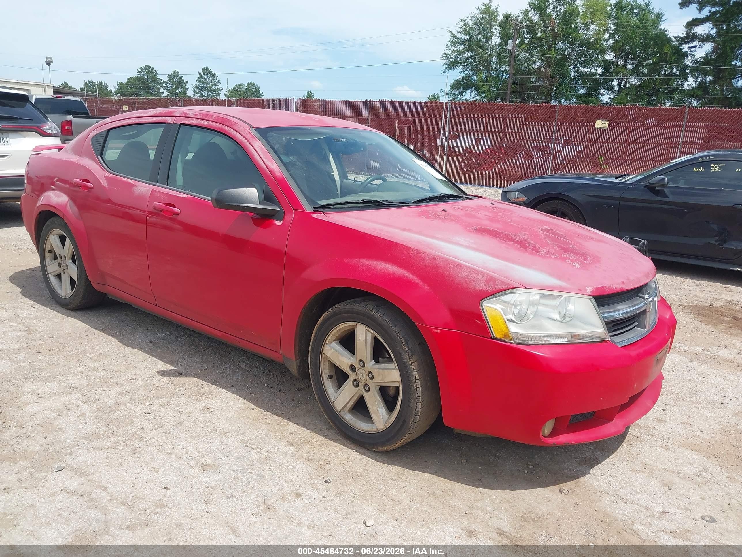 2008 Dodge Avenger SXT, VIN 1B3LC56R98N299267 — Перед