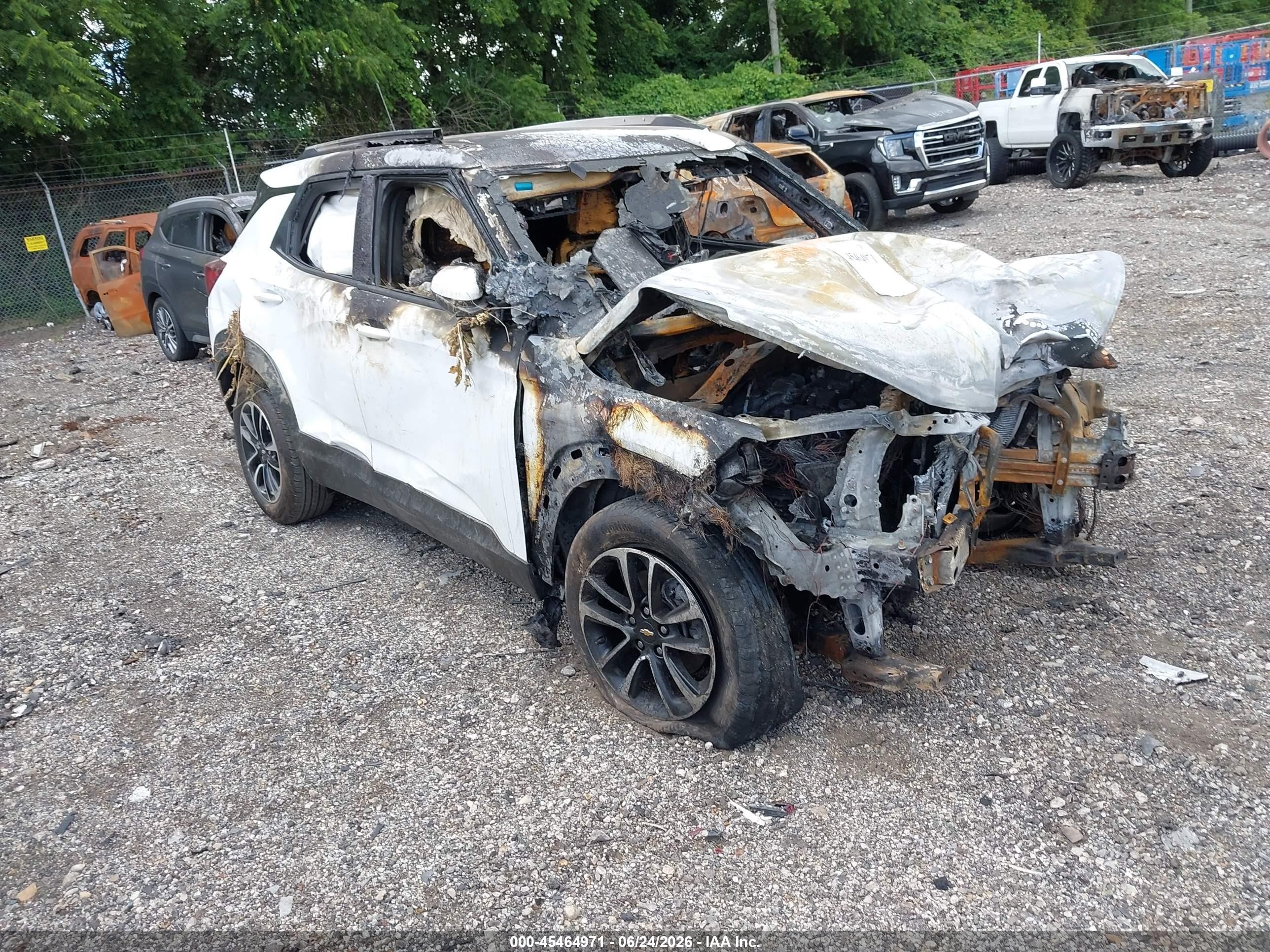 2024 Chevrolet TrailBlazer LT, VIN KL79MRSL8RB076149 — Burn