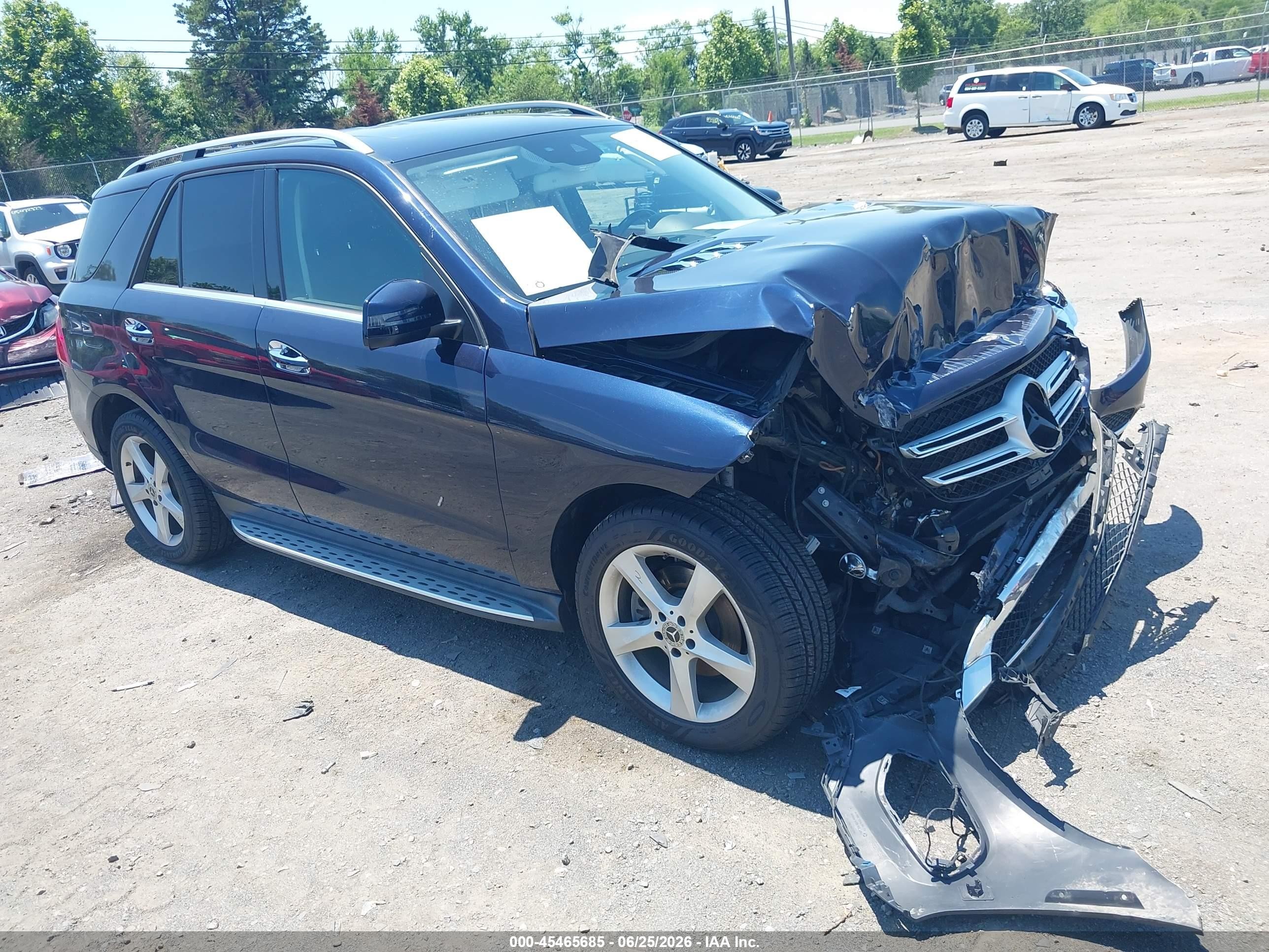 2018 Mercedes-Benz GLE 350, VIN 4JGDA5HB9JB091434 — Front end