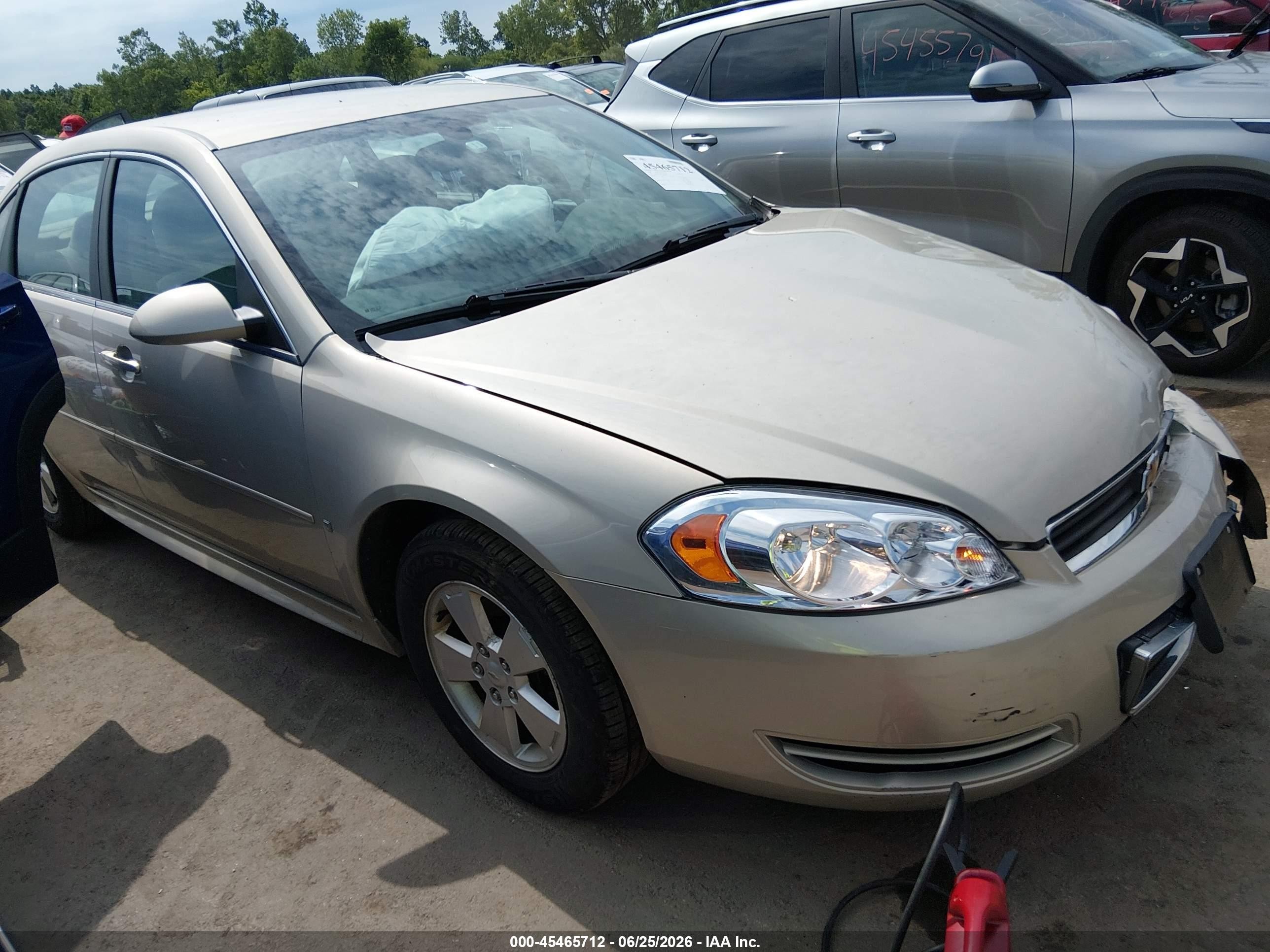 2009 Chevrolet Impala LT, VIN 2G1WT57K191182792 — Front end