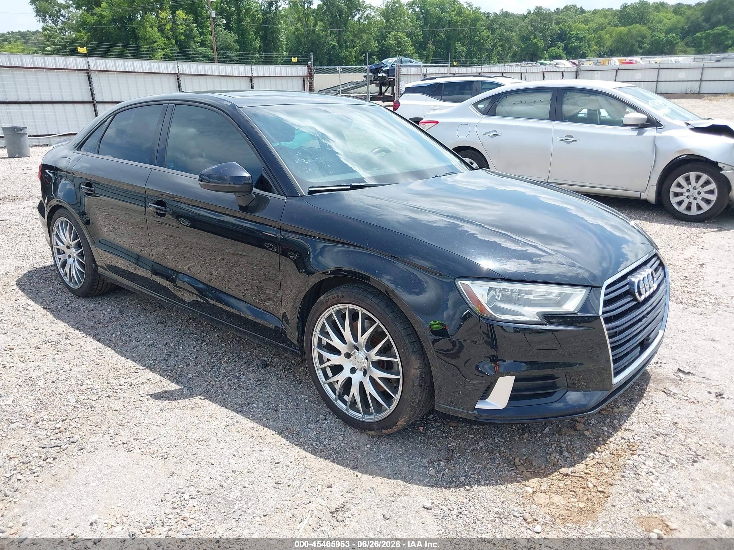 2017 Audi A3 Premium, VIN WAUAUGFF2H1080692 — Rear end