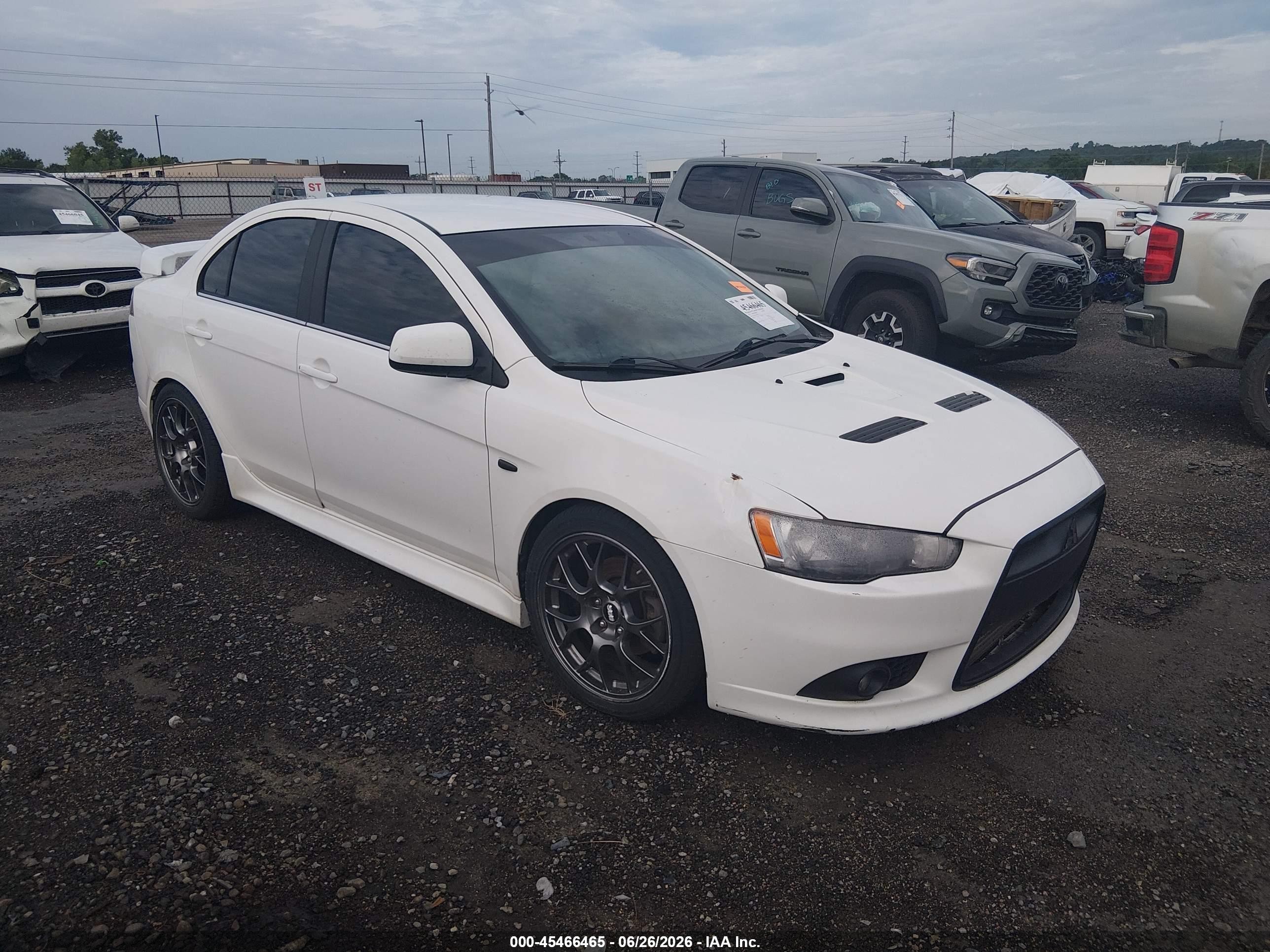 2014 Mitsubishi Lancer Ralliart, VIN JA32V6FV7EU000205 — Water / flood