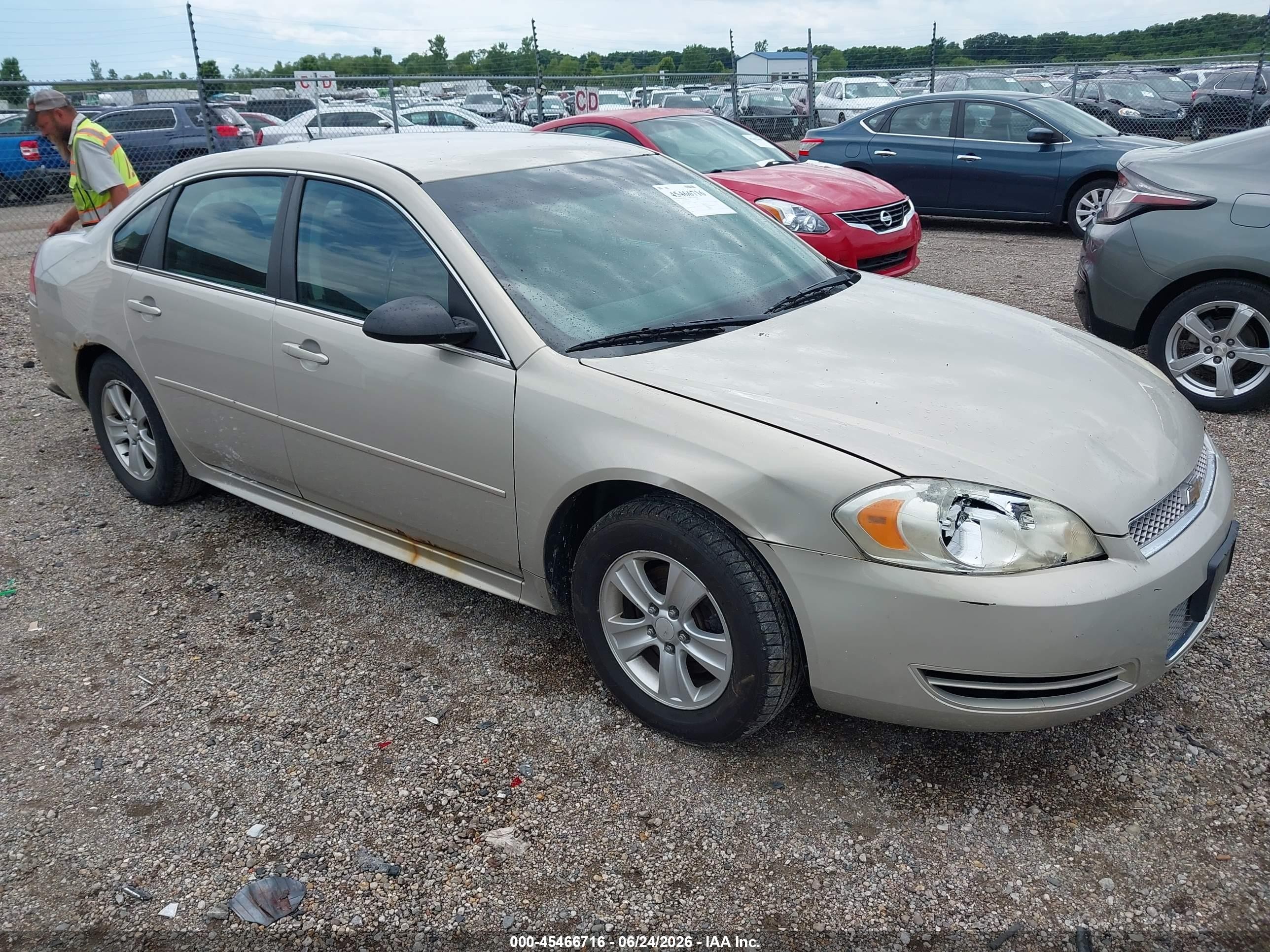 2012 Chevrolet Impala LS Retail, VIN 2G1WA5E33C1172354 — Front end