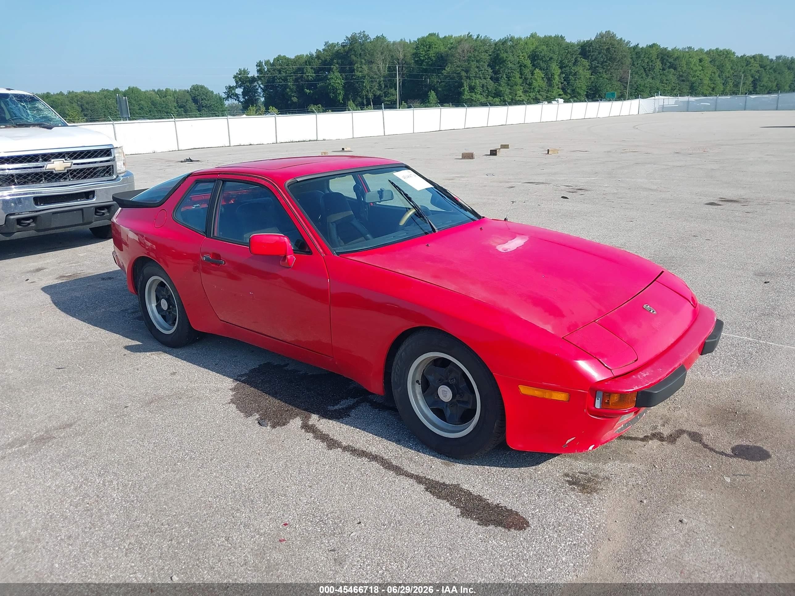 1984 Porsche 944, VIN WP0AA0940EN460342 — Обычный износ