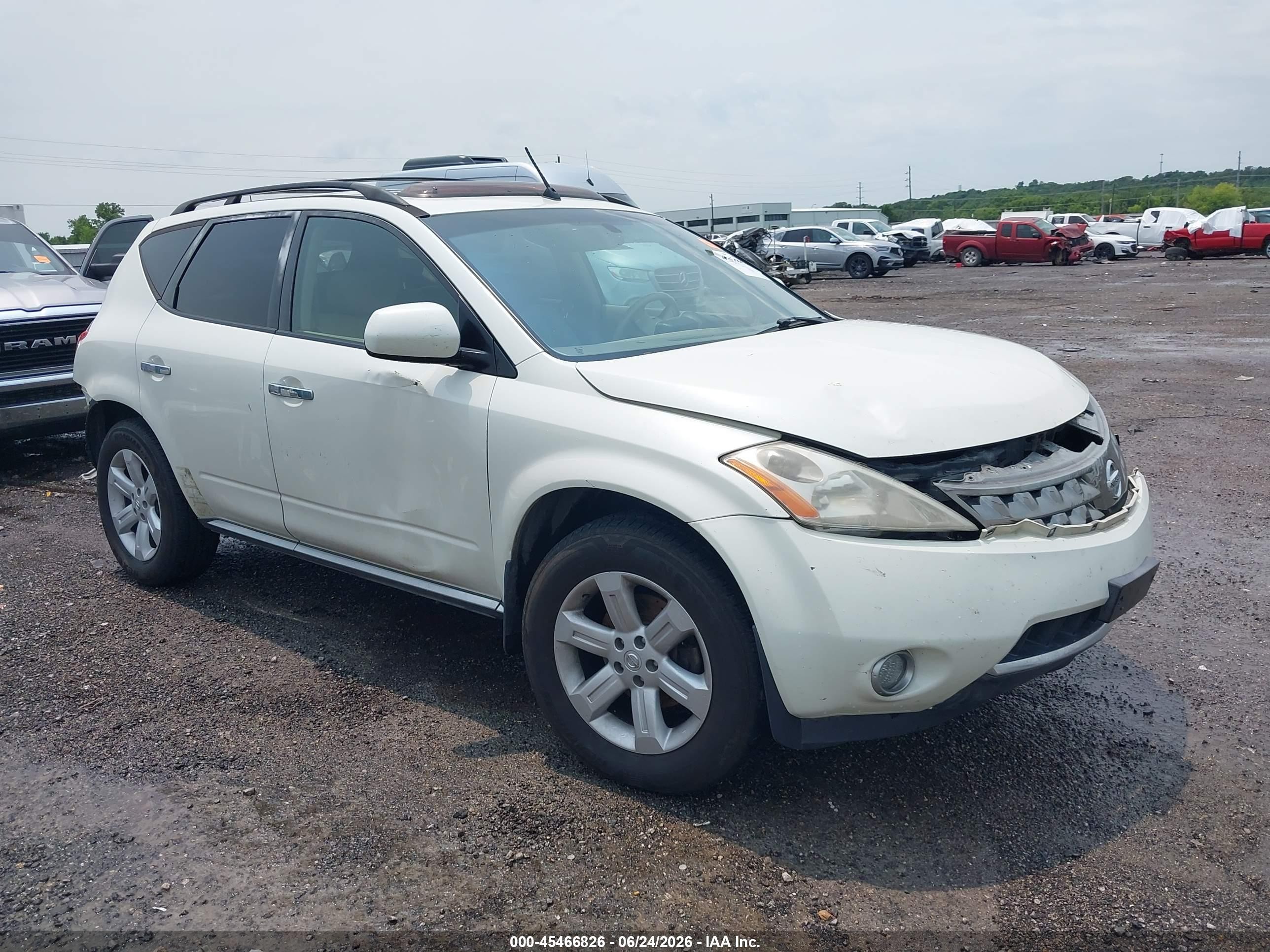2007 Nissan Murano S, VIN JN8AZ08T17W523886 — Front end