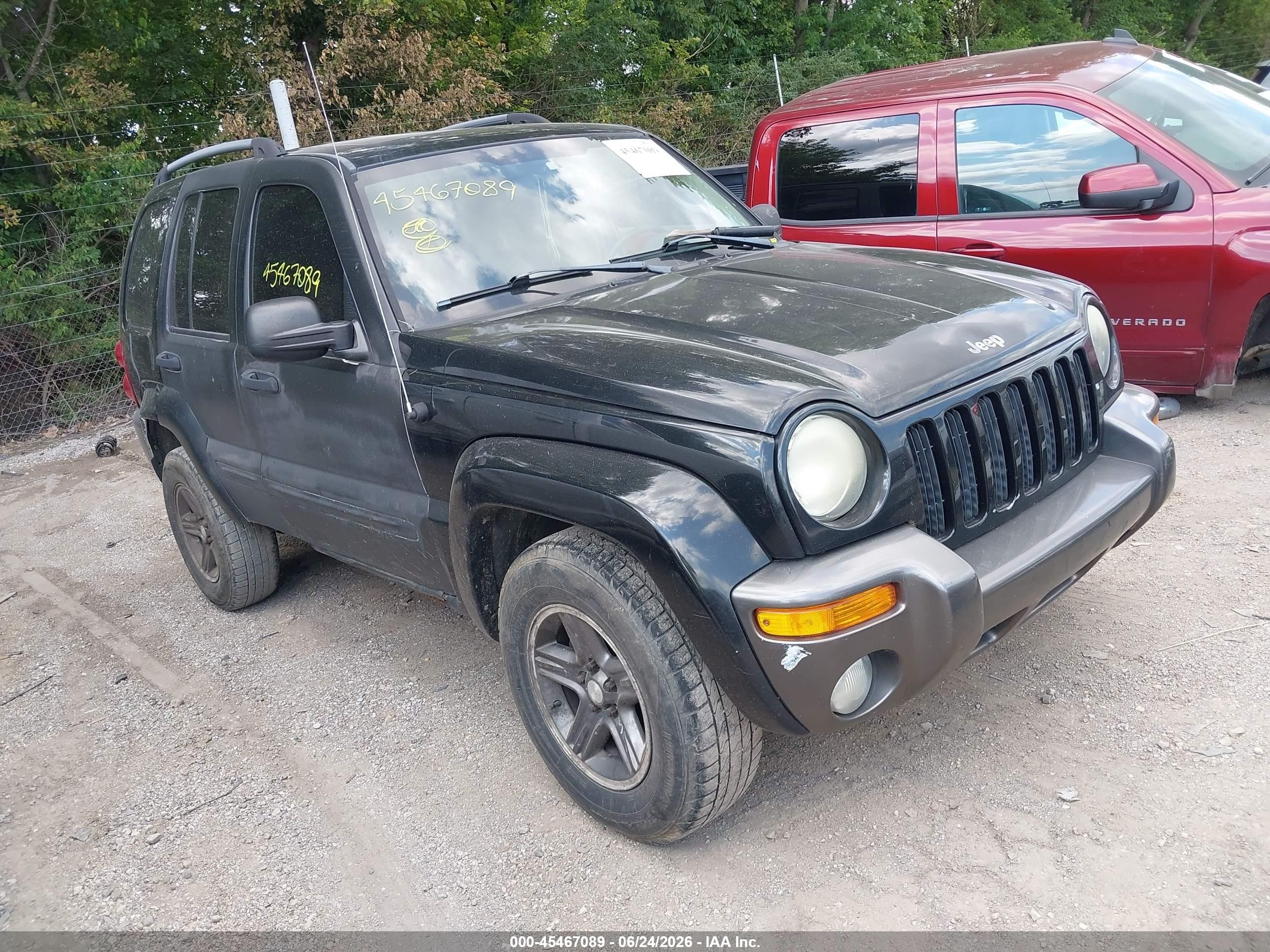 2004 Jeep Liberty Sport, VIN 1J4GL48K24W317441 — Бок