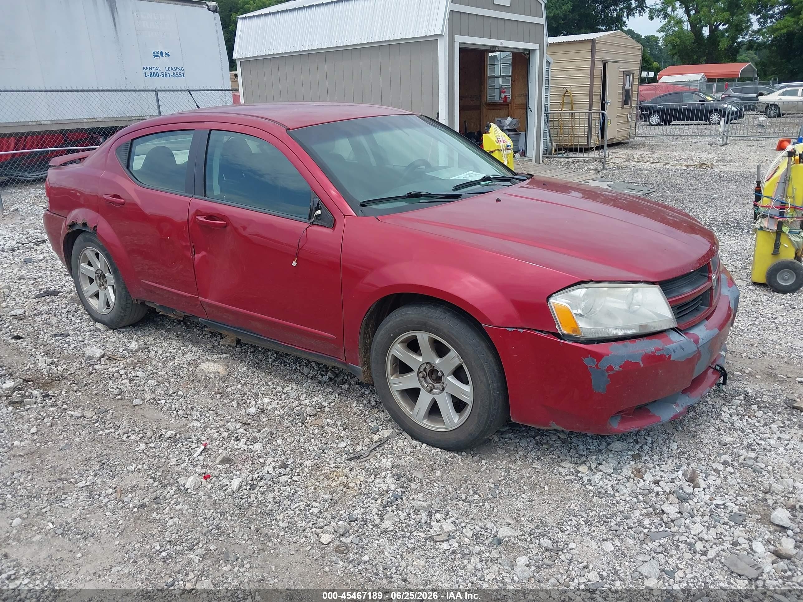2009 Dodge Avenger SE, VIN 1B3LC46B99N565188 — Перед