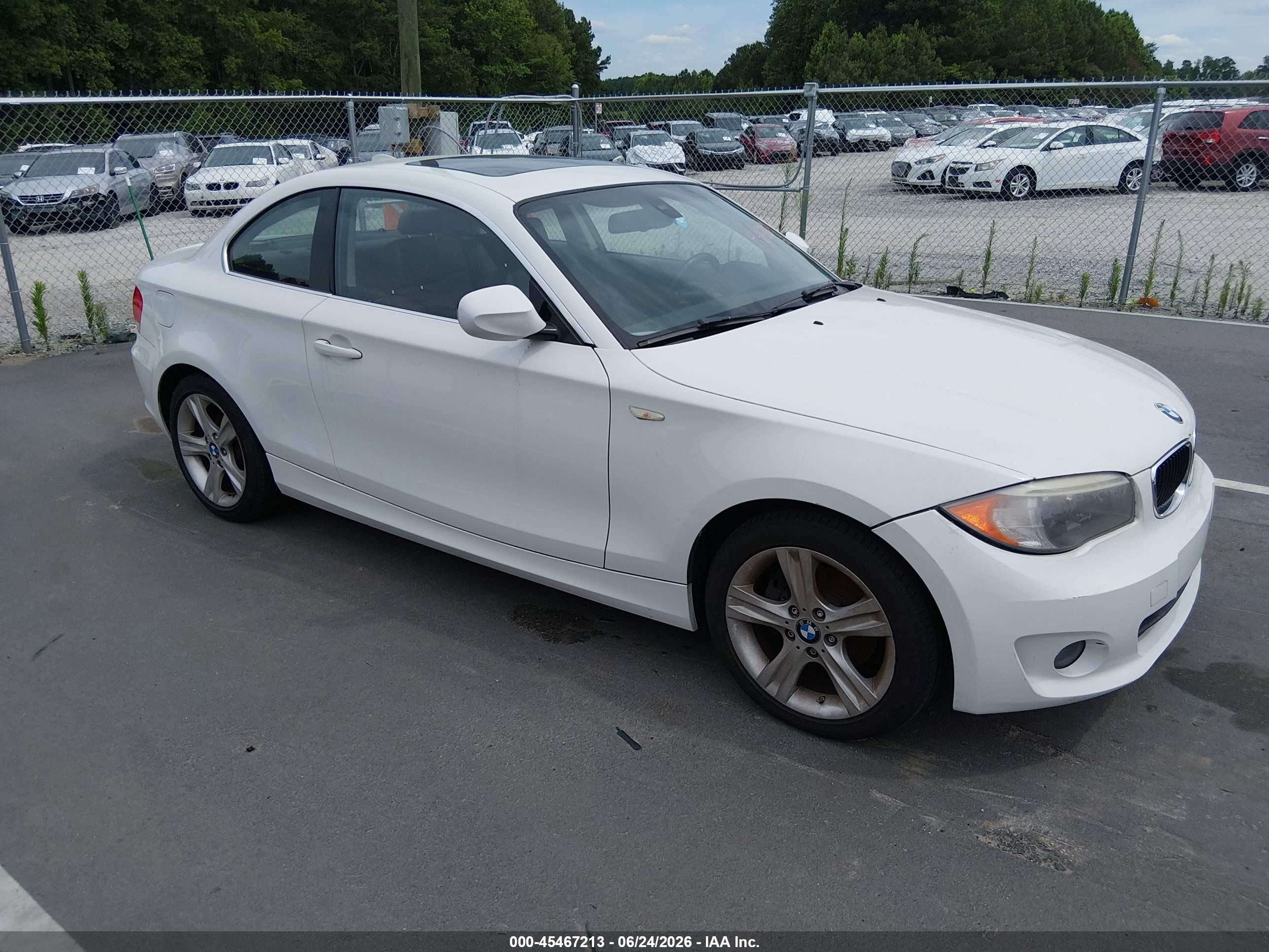 2012 BMW 1 Series 128i, VIN WBAUP7C55CVP22968 — Normal wear