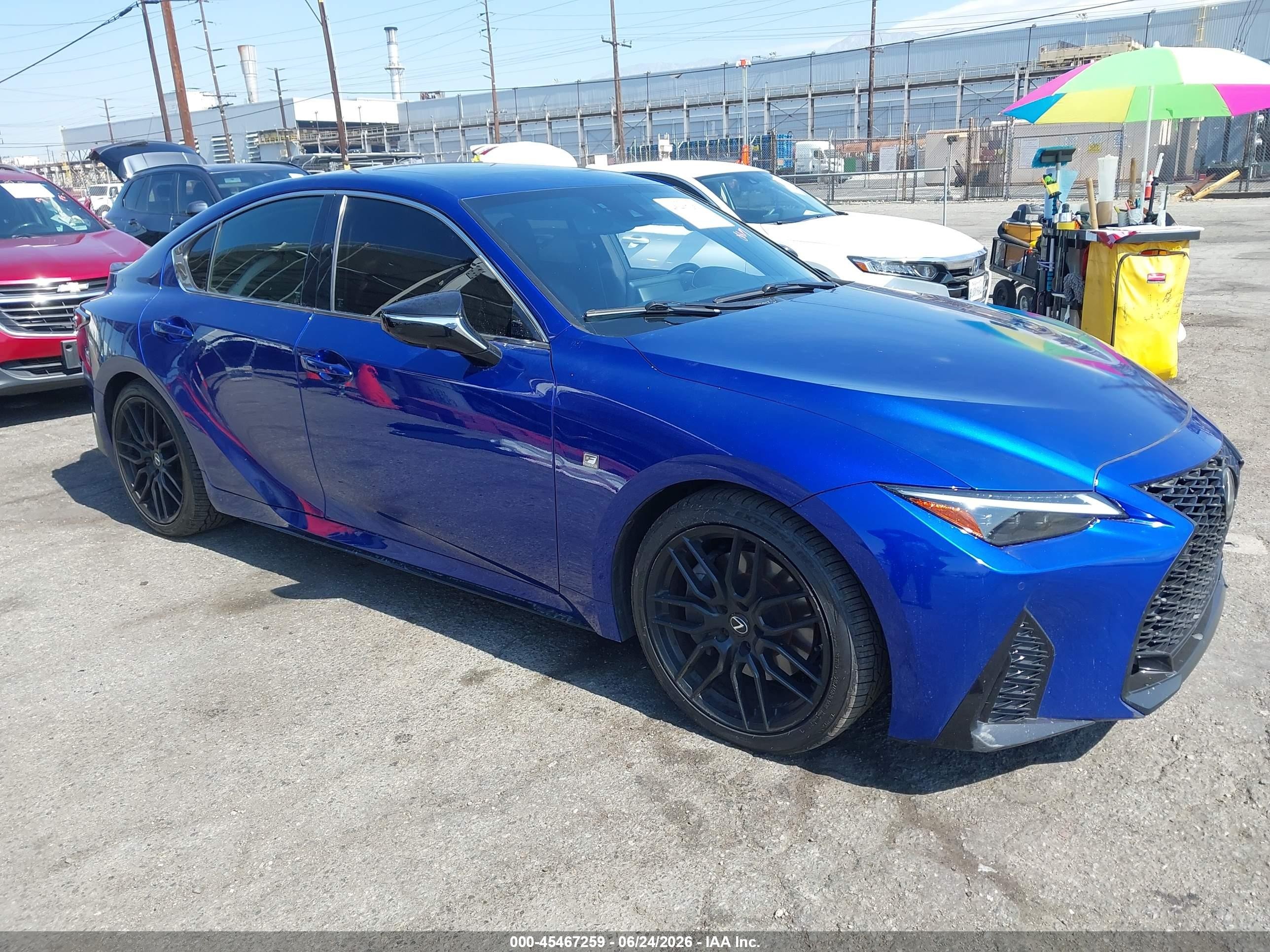 2021 Lexus IS 350 F Sport, VIN JTHGZ1B22M5048650 — Theft recovery