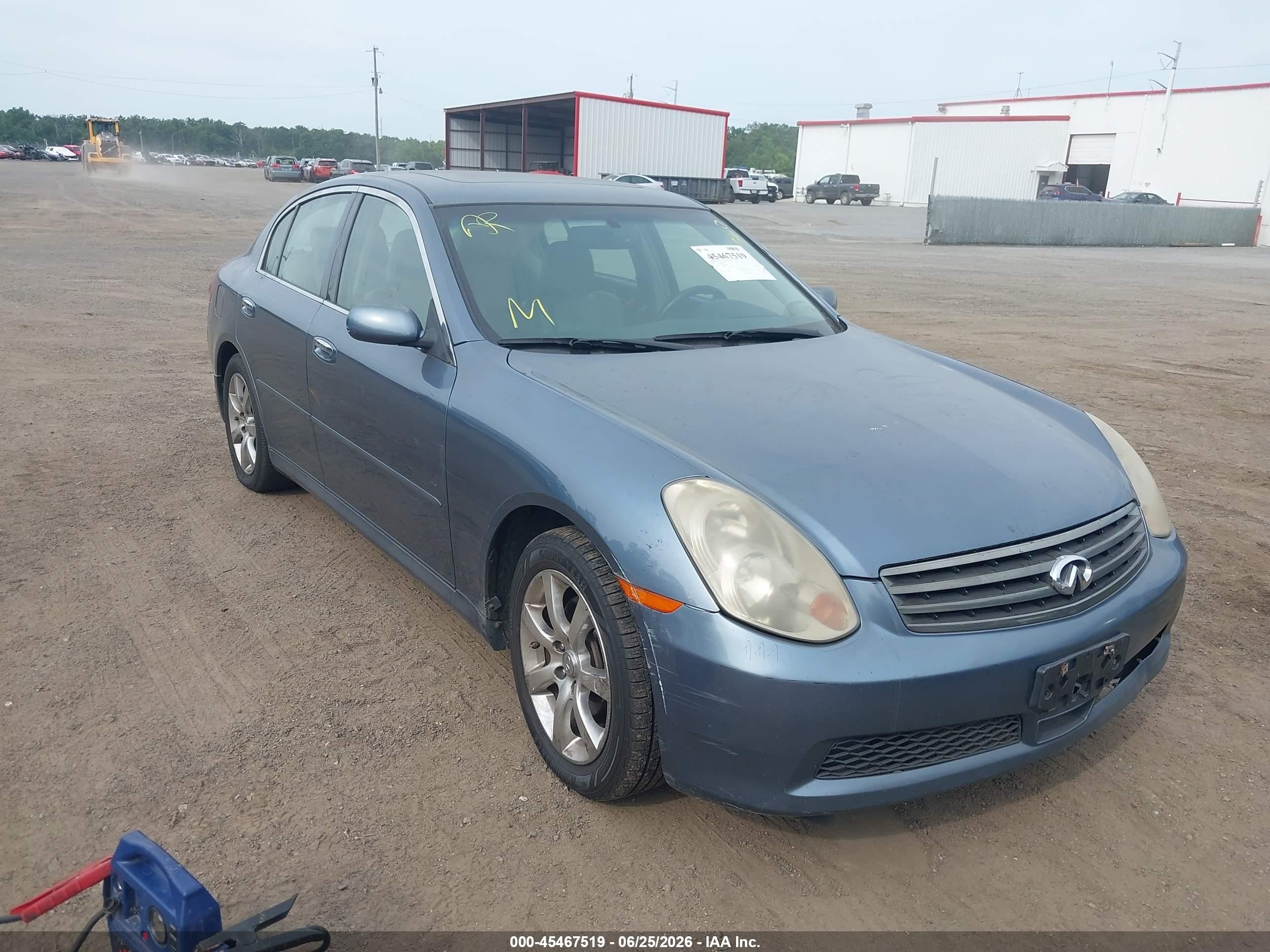 2006 Infiniti G35, VIN JNKCV51F16M607989 — Normal wear